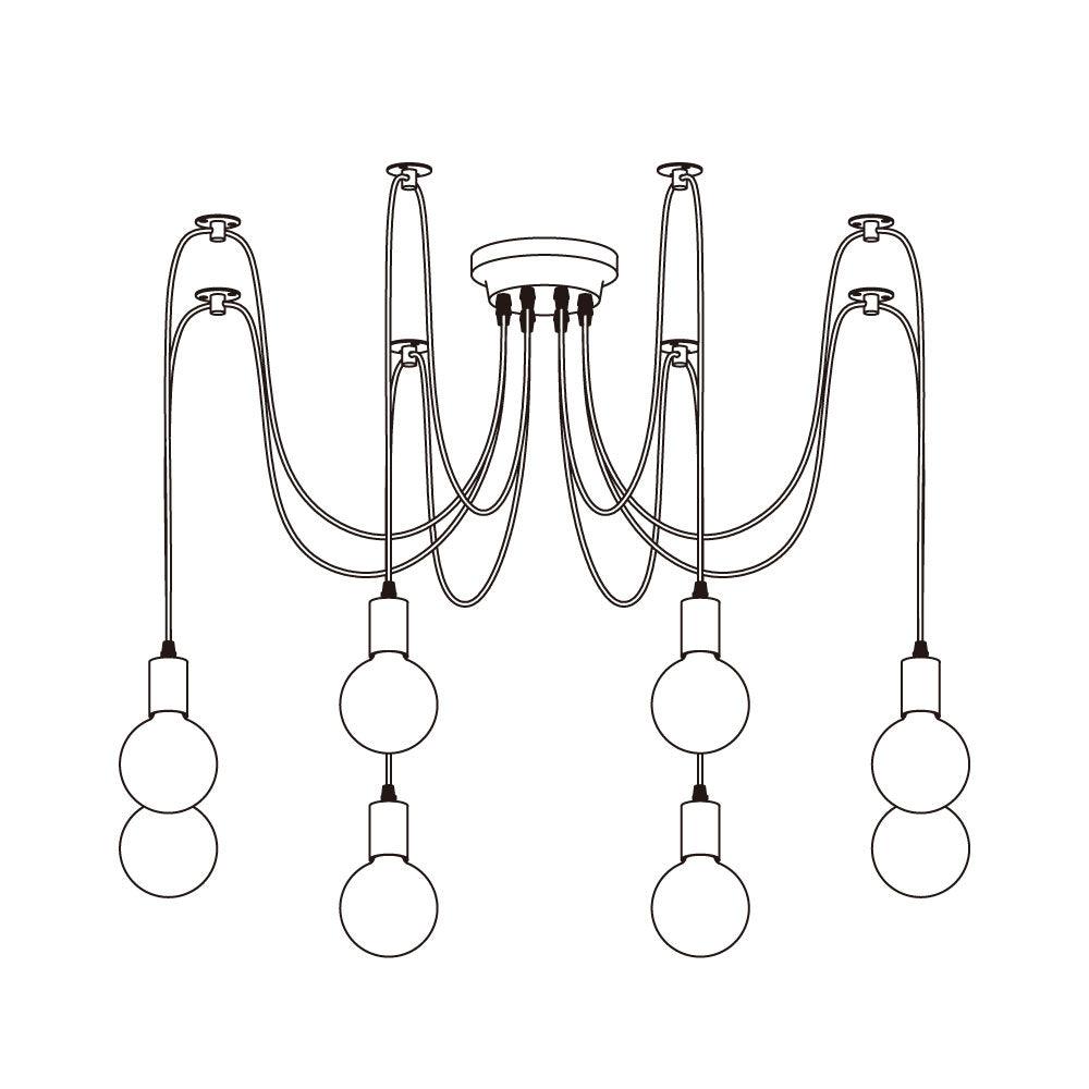 Tirixon Chandelier Spider Cable Industrial-Neutral Decor