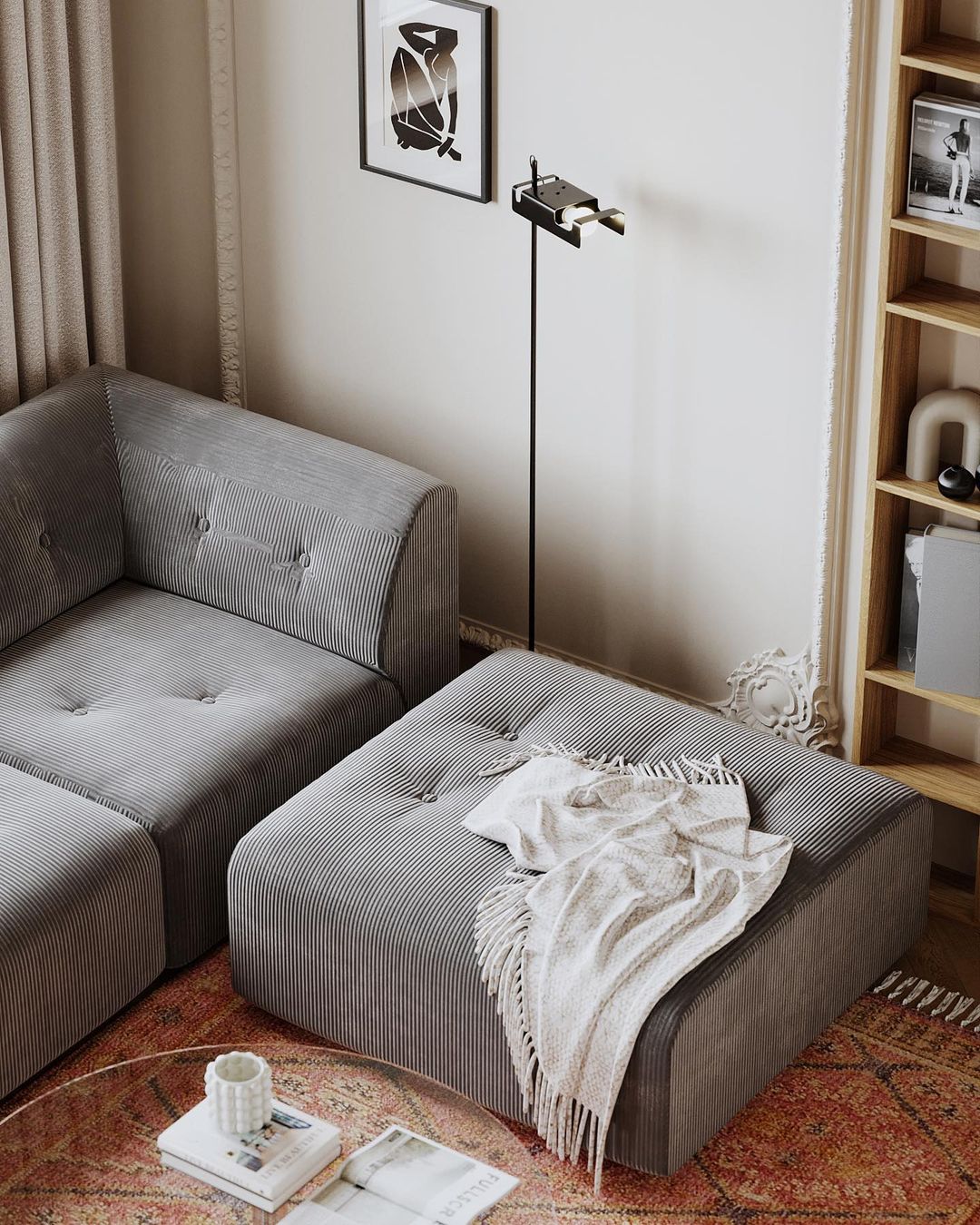 Merven Minimalist Floor Lamp-Neutral Decor