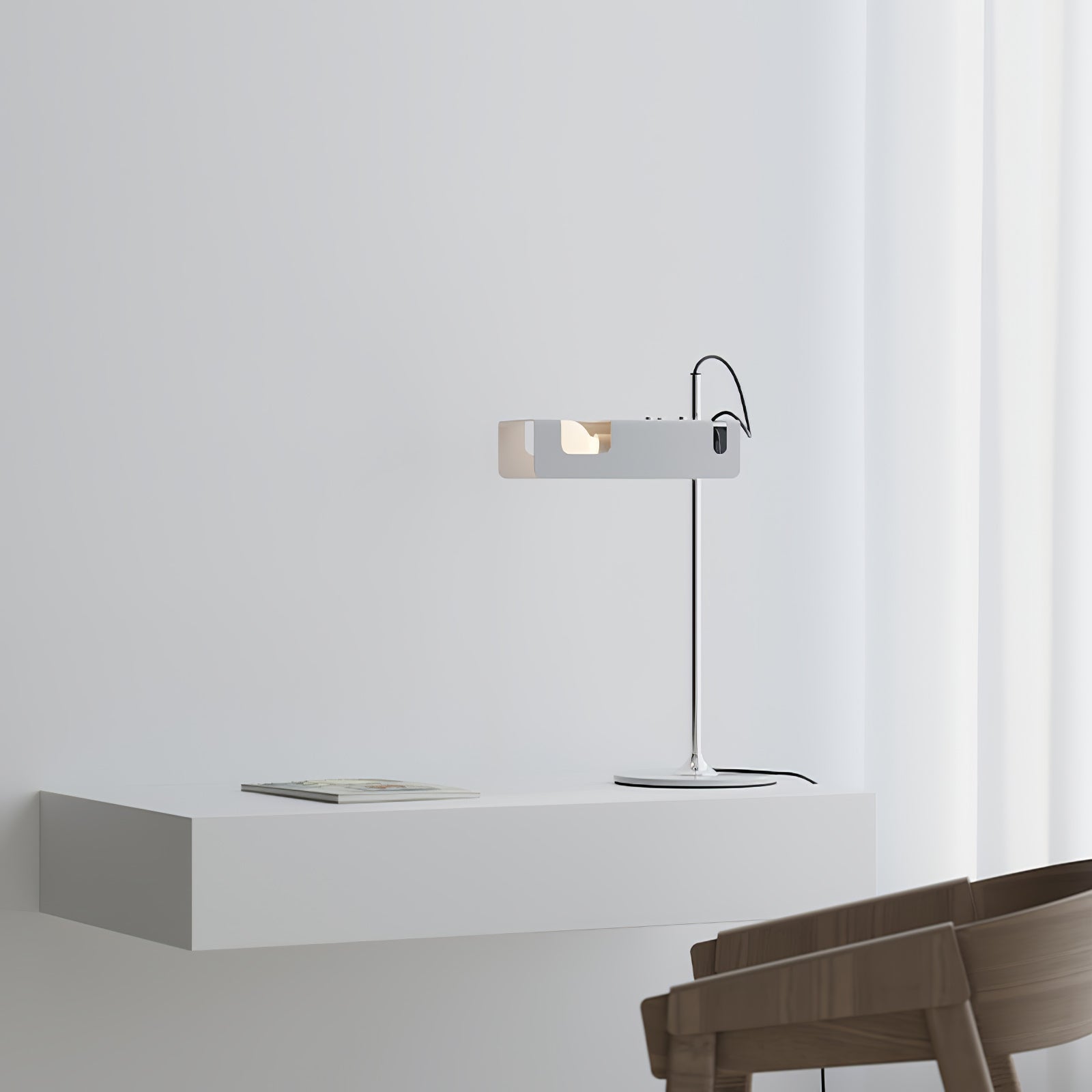 Lumousin Futuristic Table Lamp-Neutral Decor