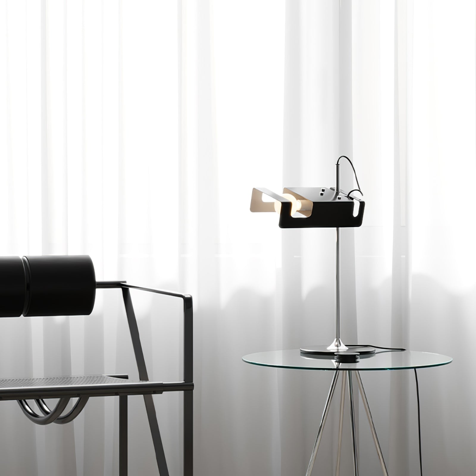 Lumousin Futuristic Table Lamp-Neutral Decor