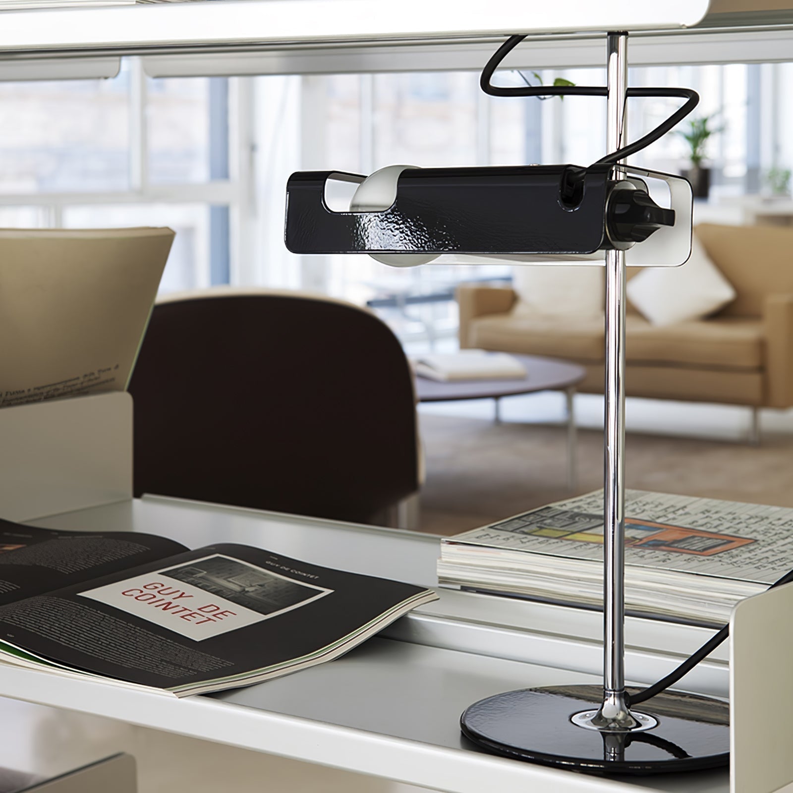 Lumousin Futuristic Table Lamp-Neutral Decor