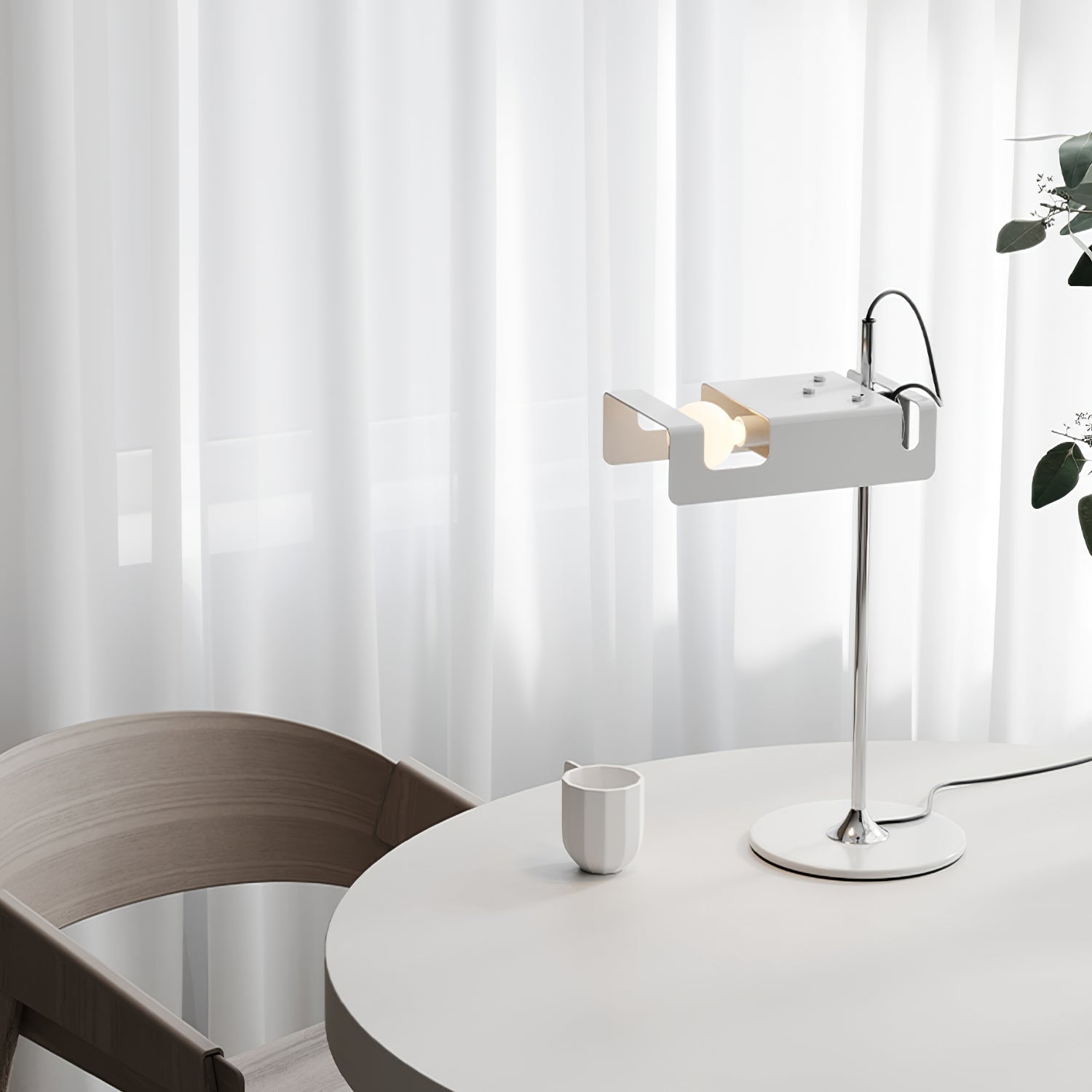 Lumousin Futuristic Table Lamp-Neutral Decor