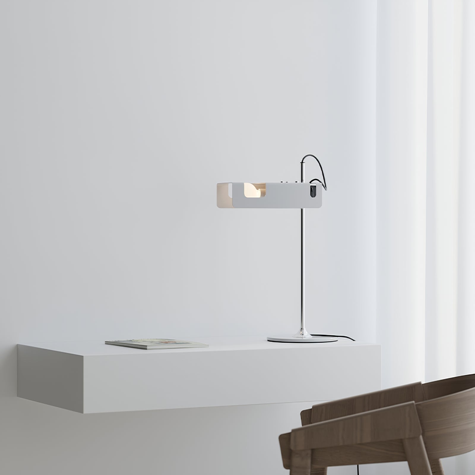 Lumousin Futuristic Table Lamp-Neutral Decor
