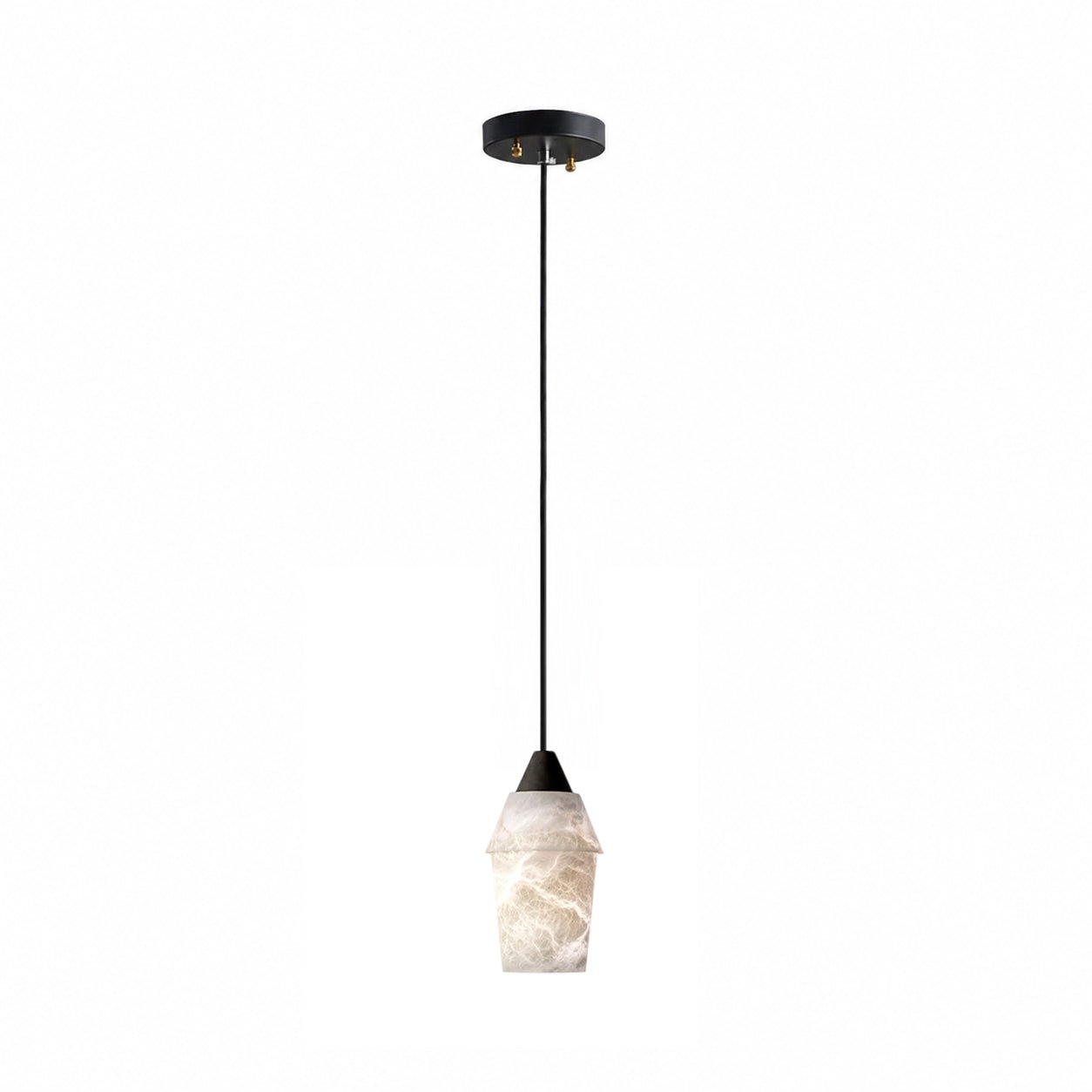 Spindle Alabaster Cluster Chandelier-Neutral Decor