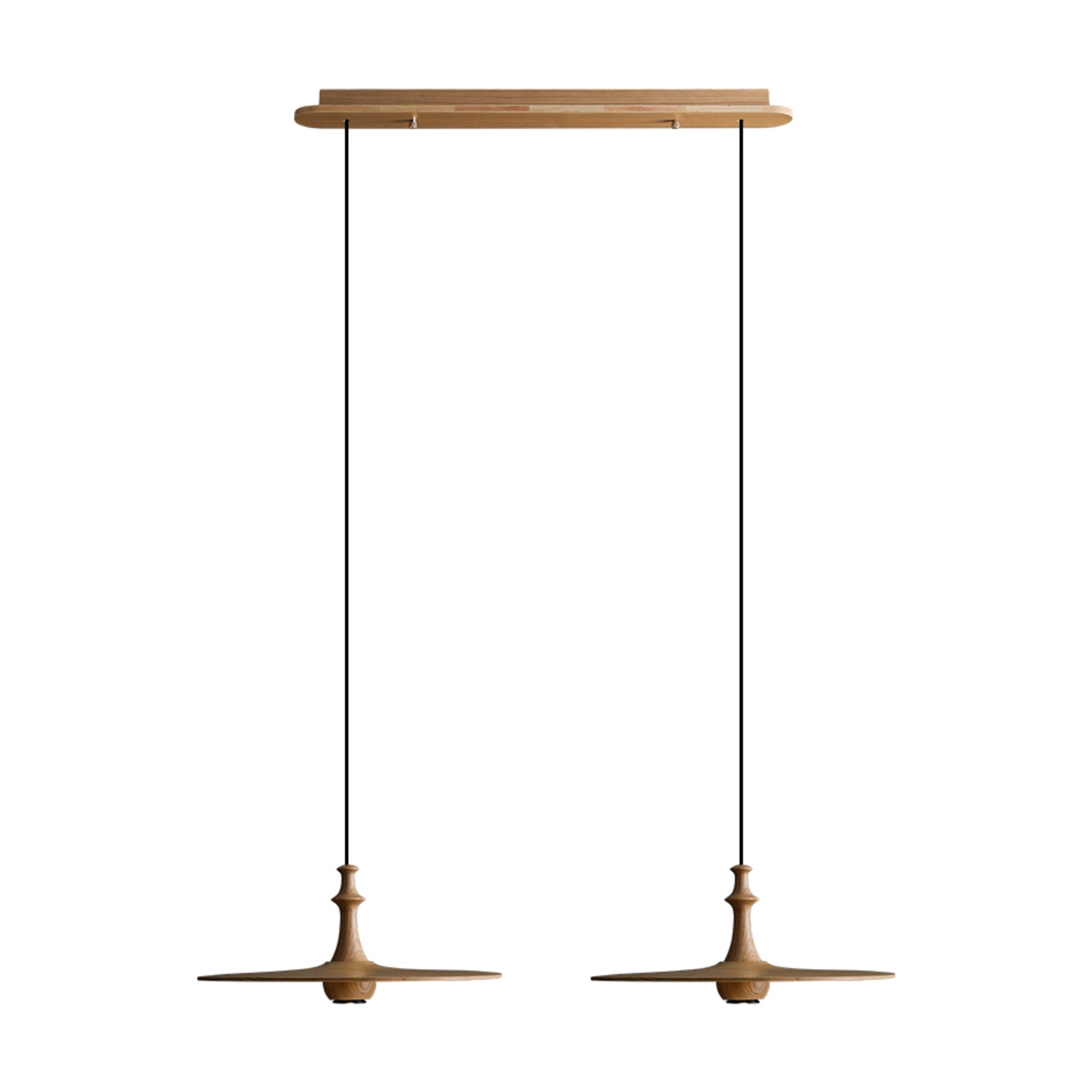 Syrinyra Sculptural Wood Disc Pendant Light-Neutral Decor