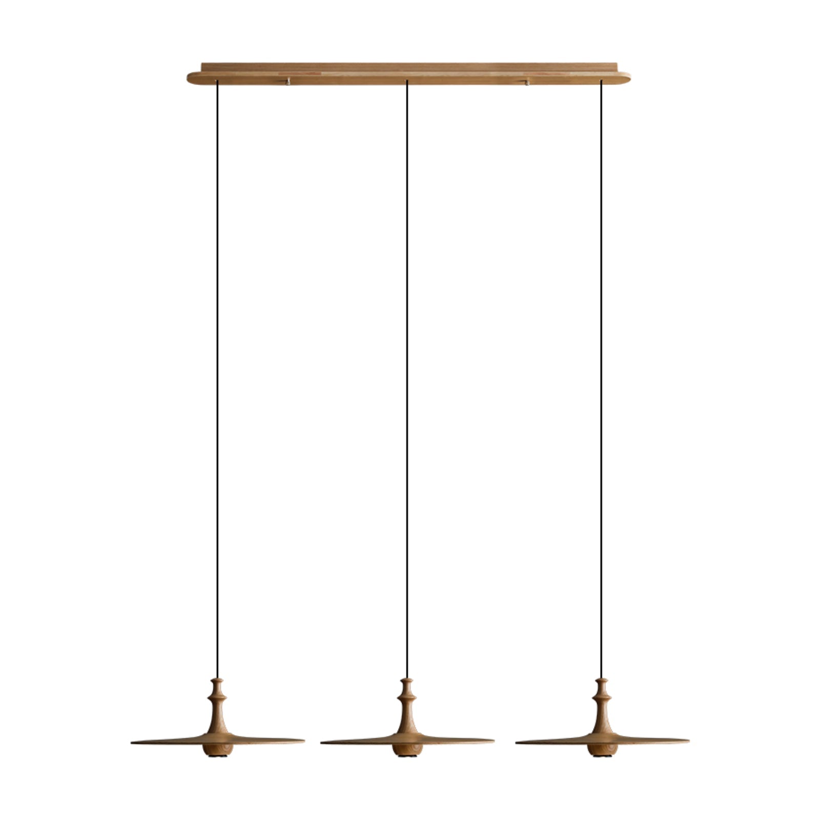 Syrinyra Sculptural Wood Disc Pendant Light-Neutral Decor