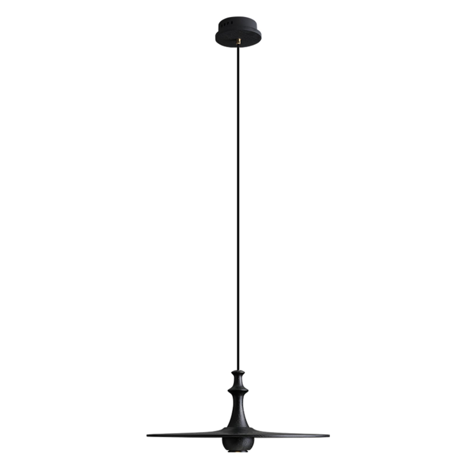 Syrinyra Sculptural Wood Disc Pendant Light-Neutral Decor