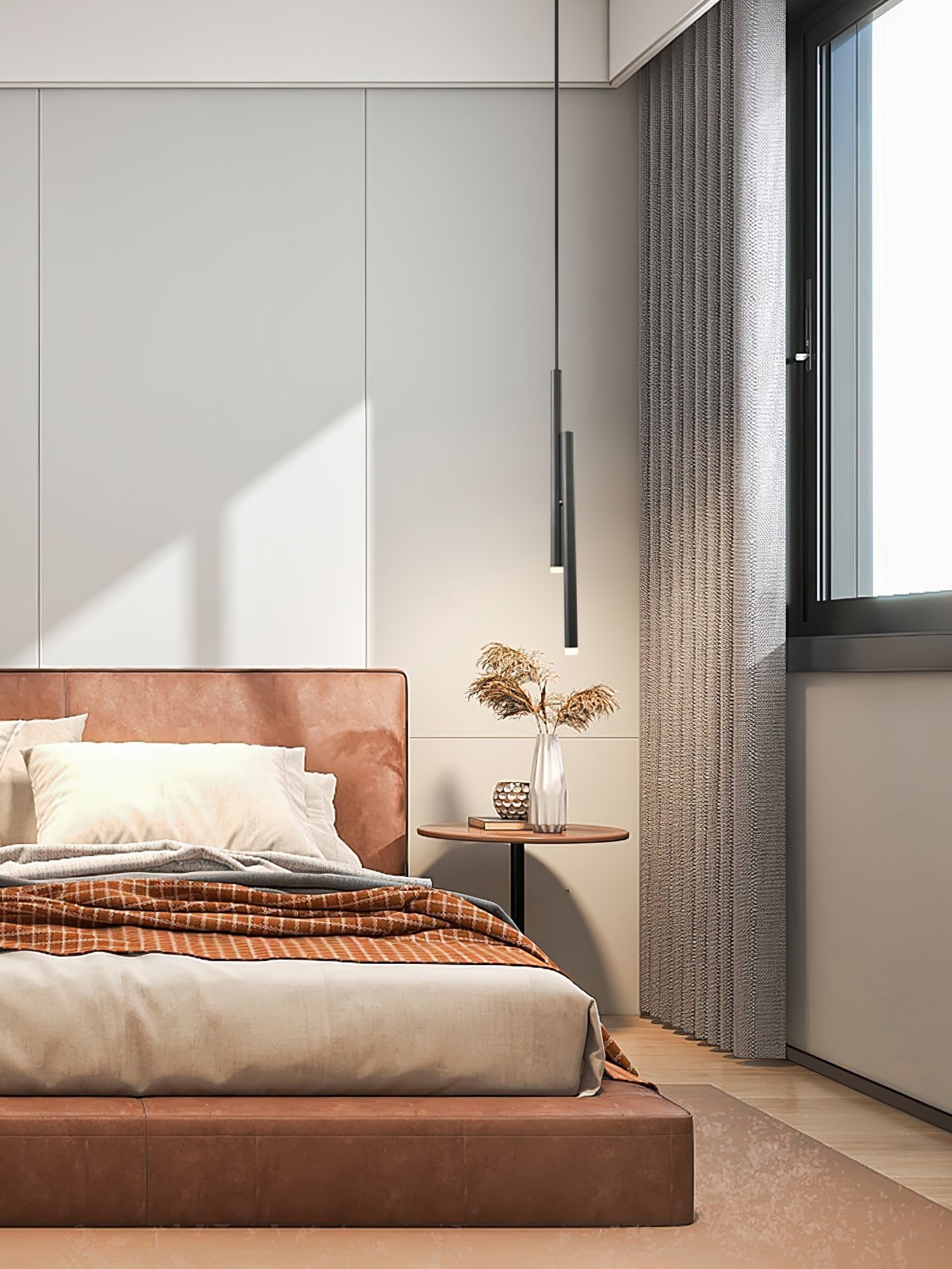 Imogen Minimalist Linear Pendant Light-Neutral Decor