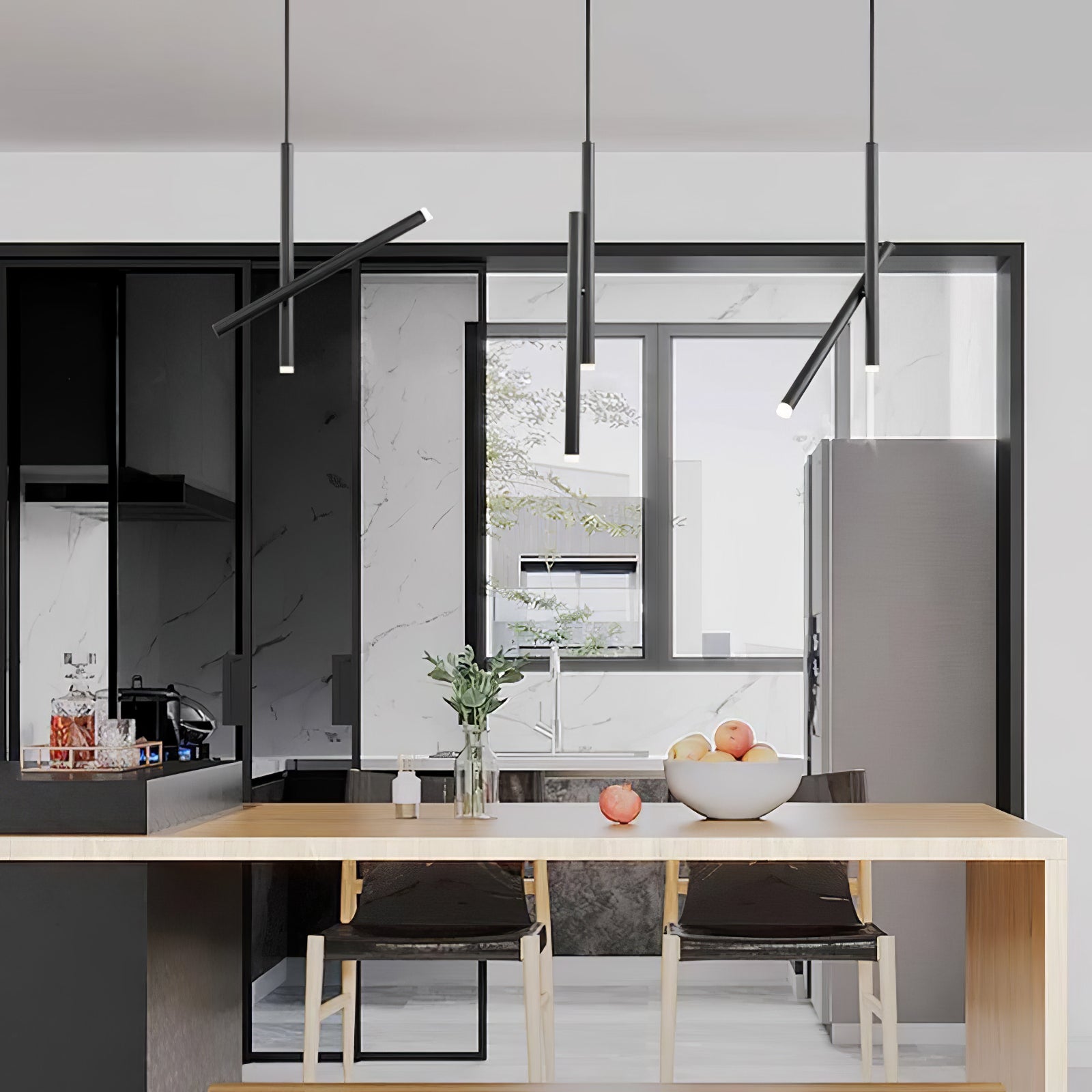 Imogen Minimalist Linear Pendant Light-Neutral Decor