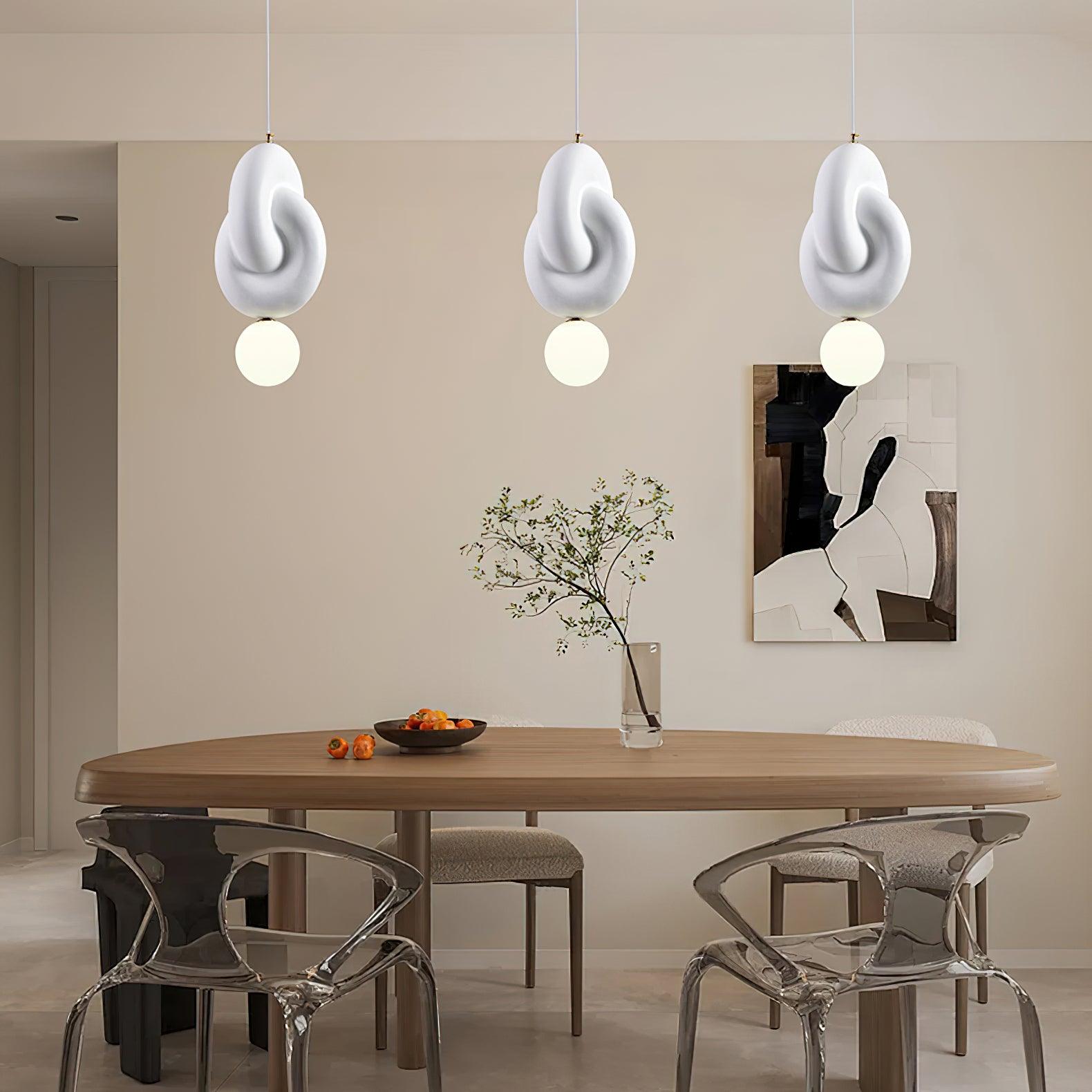 Tyev Individual Creativity Resin Glass Pendant Lamp-Neutral Decor