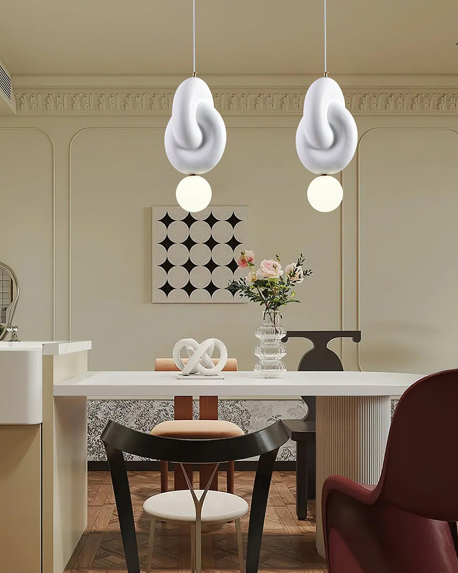 Tyev Individual Creativity Resin Glass Pendant Lamp-Neutral Decor