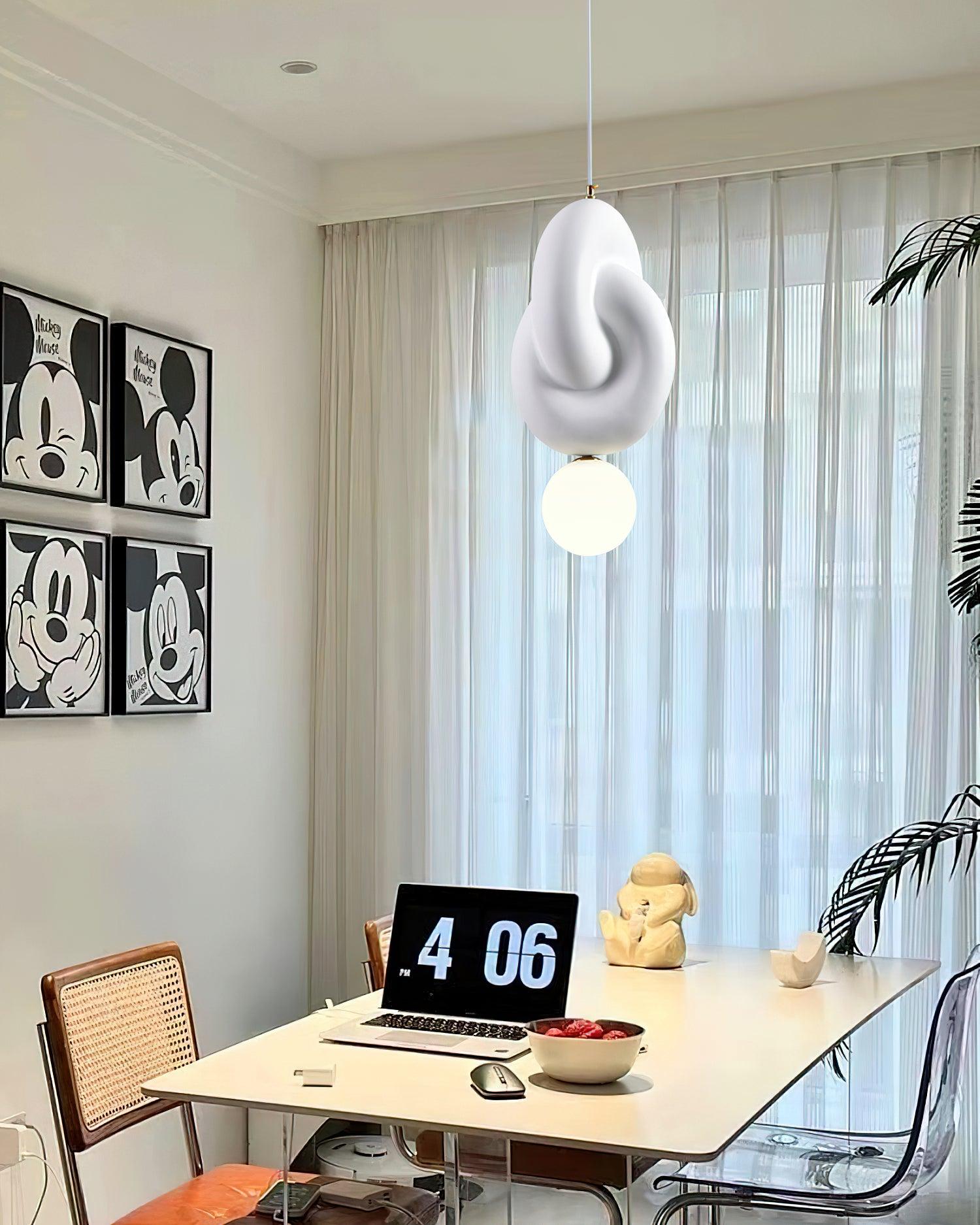 Tyev Individual Creativity Resin Glass Pendant Lamp-Neutral Decor