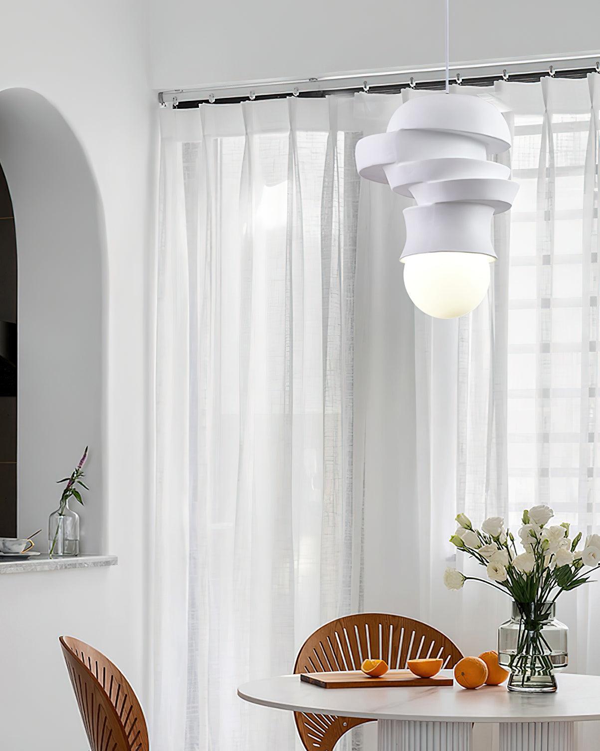 Tyev Individual Creativity Resin Glass Pendant Lamp-Neutral Decor