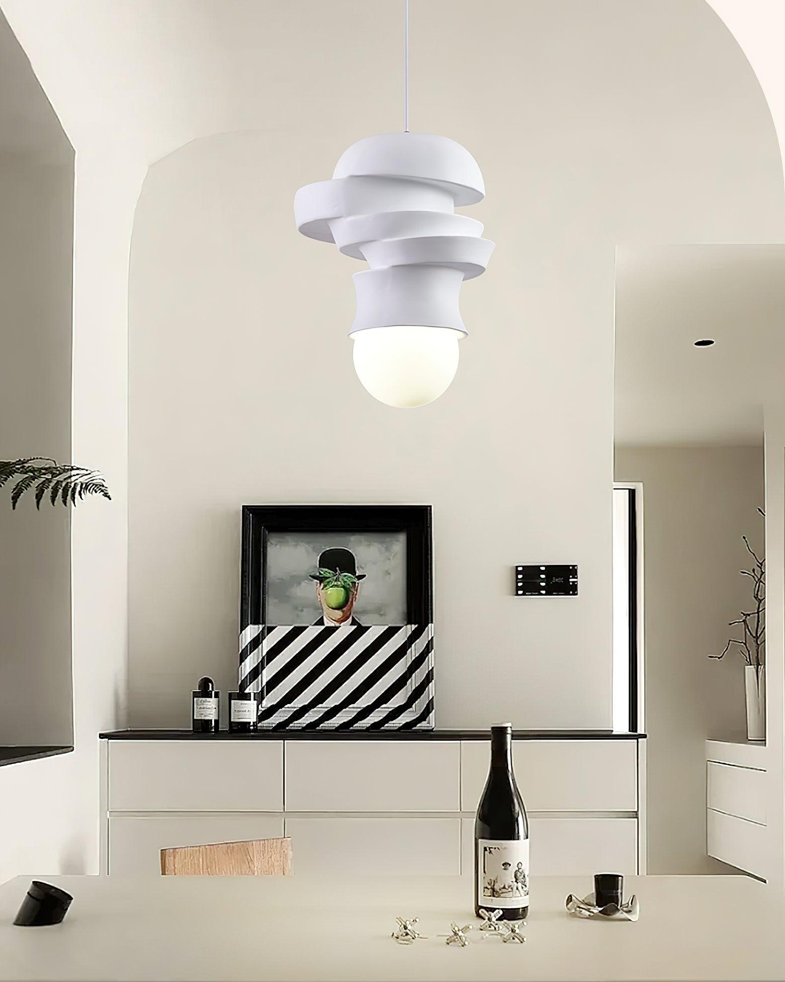 Tyev Individual Creativity Resin Glass Pendant Lamp-Neutral Decor