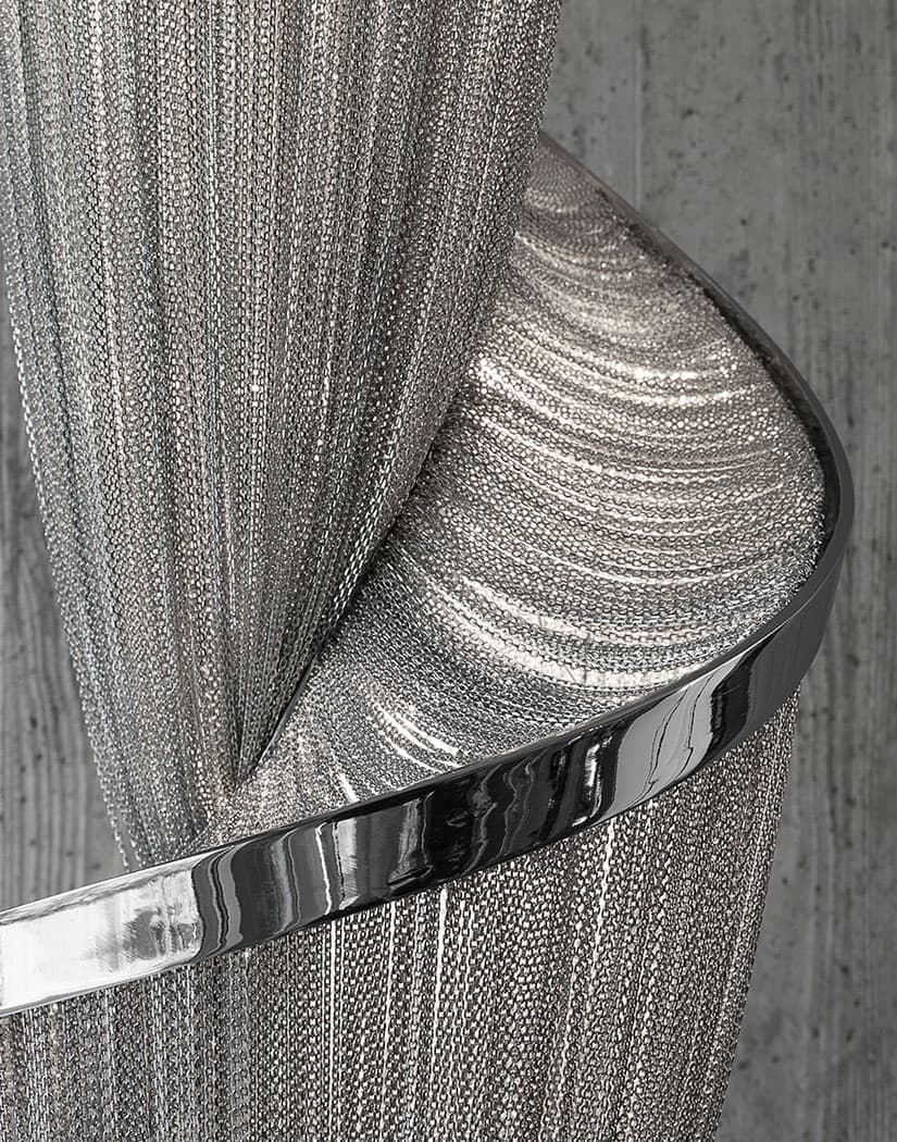 Spiral Elegance Chain Chandelier-Neutral Decor