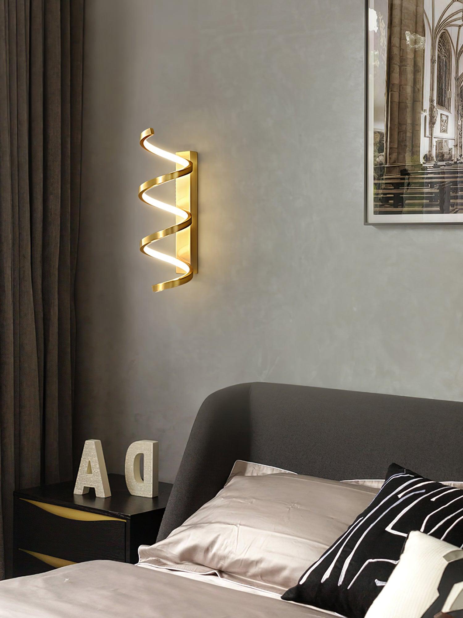 Asilion Nordic Art Spiral Wall Light-Neutral Decor