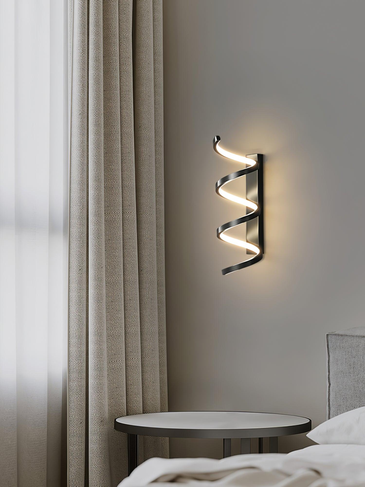 Asilion Nordic Art Spiral Wall Light-Neutral Decor
