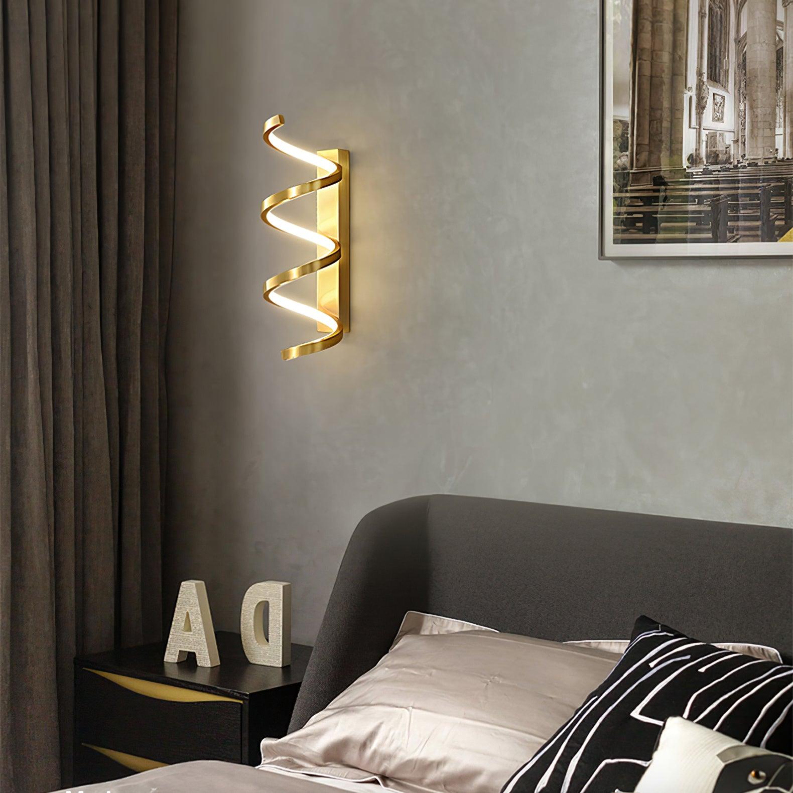 Asilion Nordic Art Spiral Wall Light-Neutral Decor