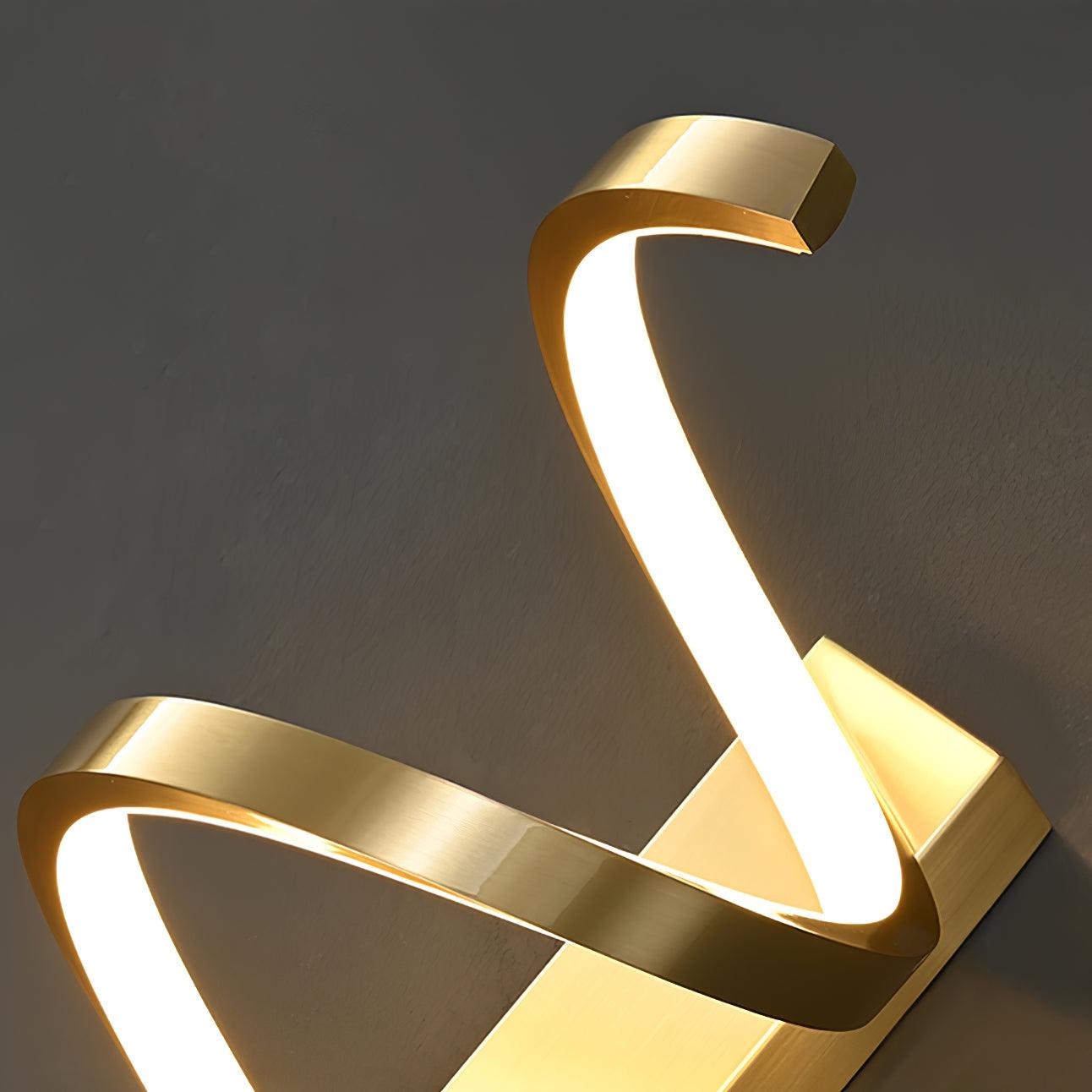 Asilion Nordic Art Spiral Wall Light-Neutral Decor