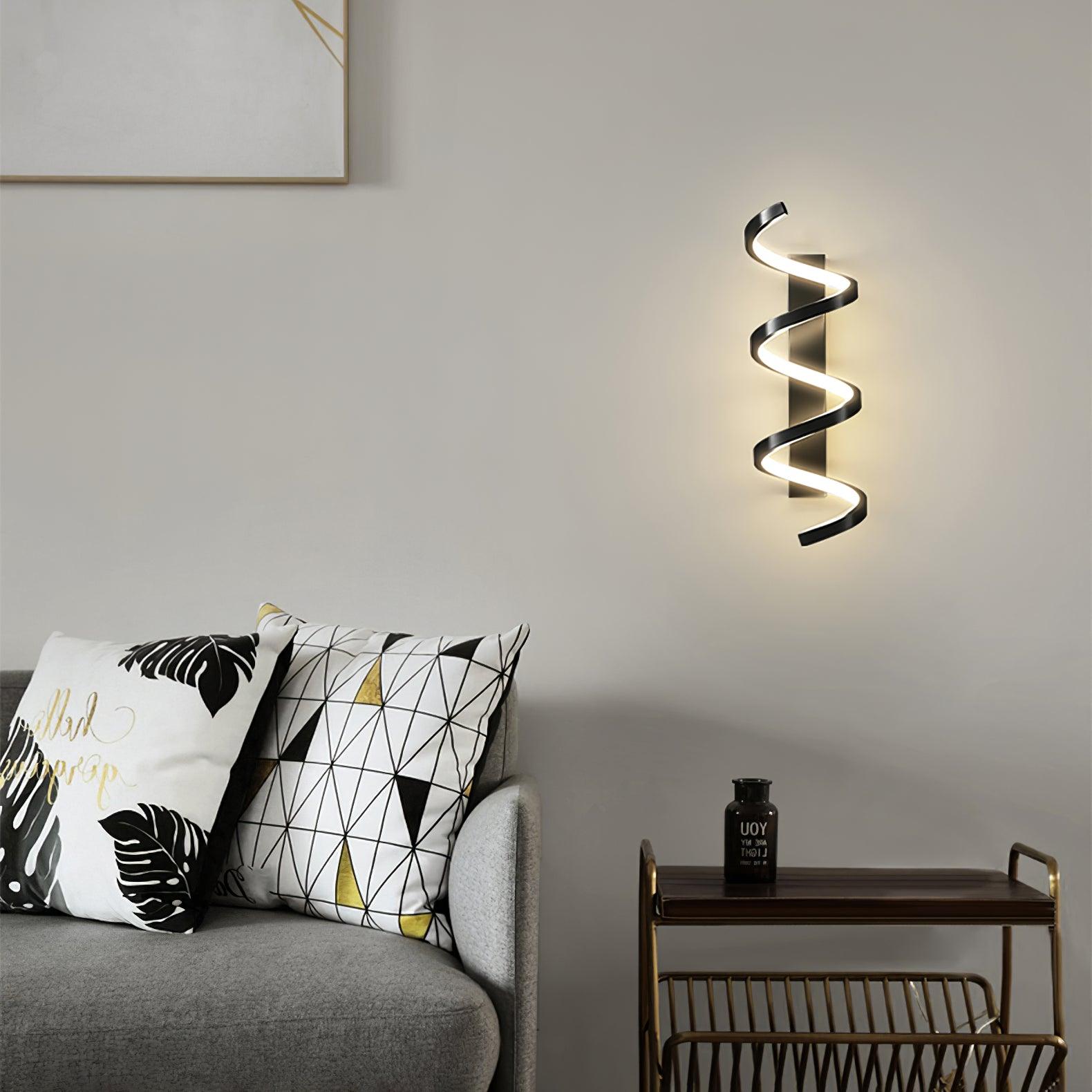 Asilion Nordic Art Spiral Wall Light-Neutral Decor