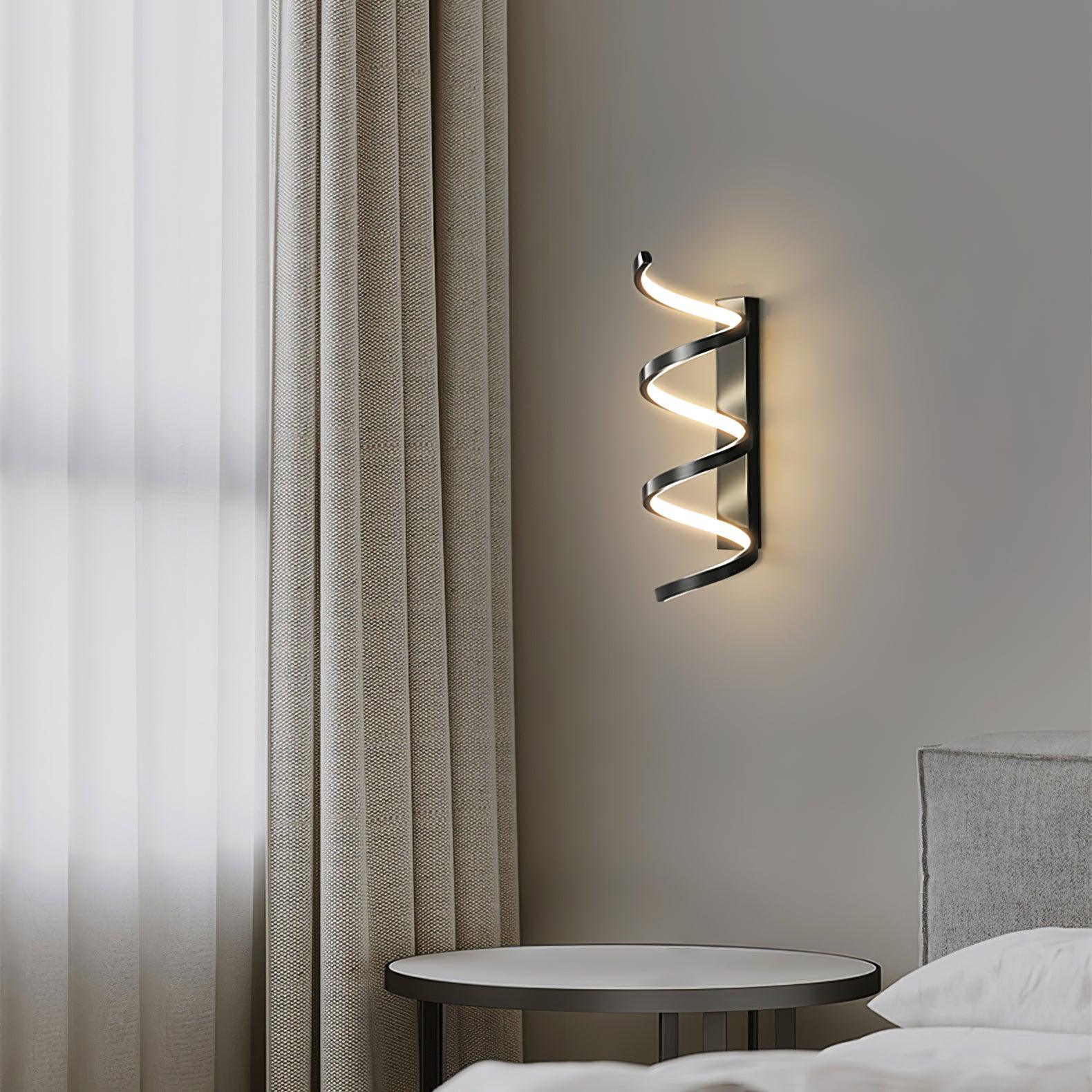 Asilion Nordic Art Spiral Wall Light-Neutral Decor