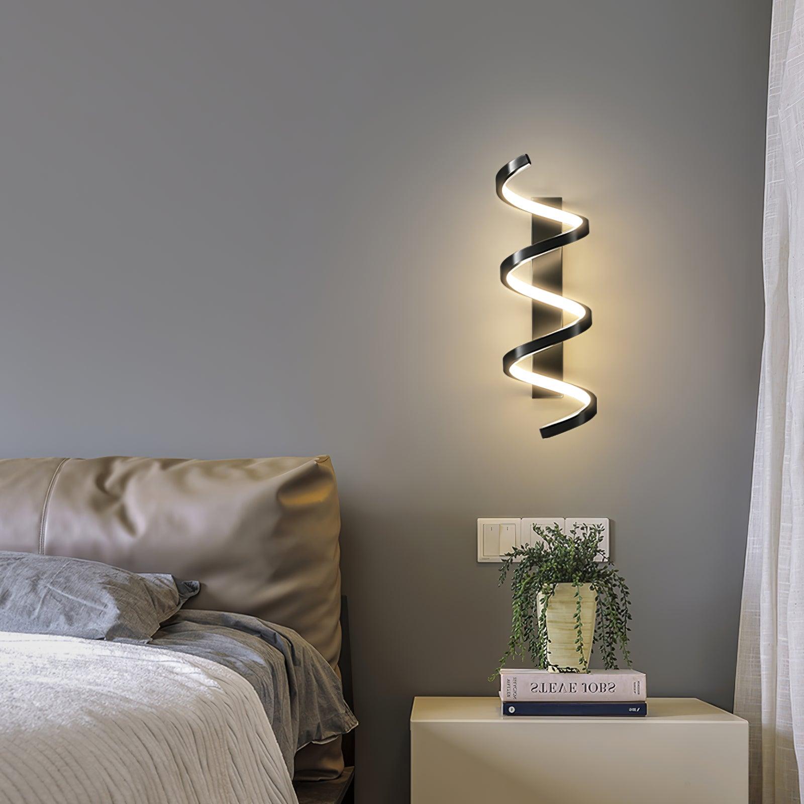 Asilion Nordic Art Spiral Wall Light-Neutral Decor