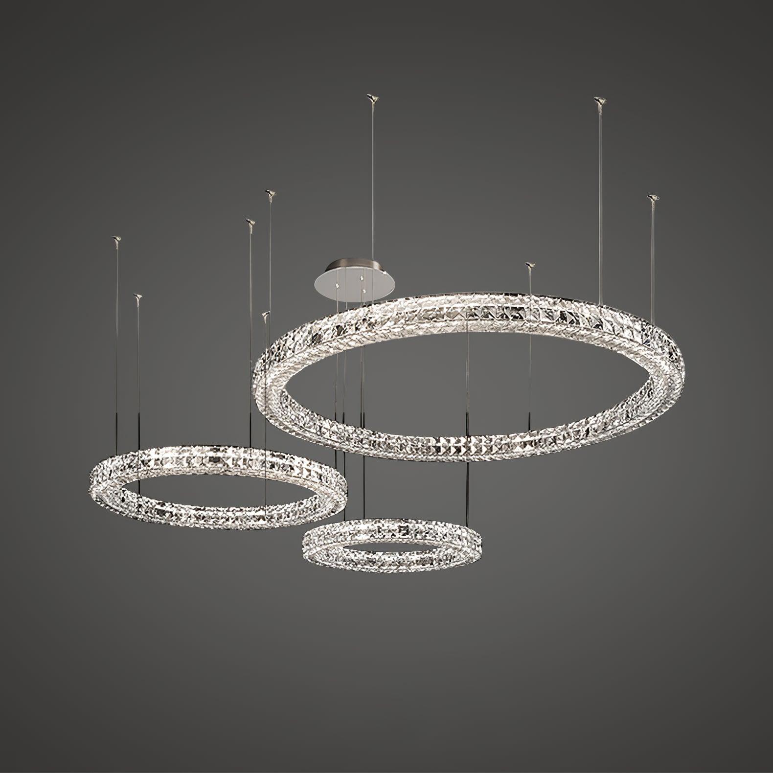 Lustra Chandelier Crystal Ring Spiridon Luxe-Neutral Decor