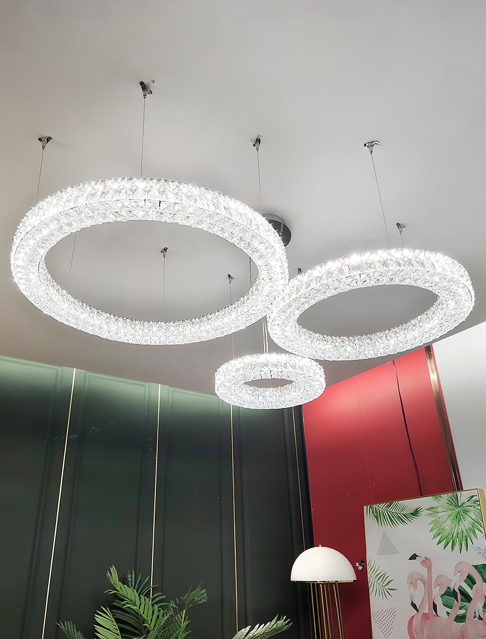 Lustra Chandelier Crystal Ring Spiridon Luxe-Neutral Decor