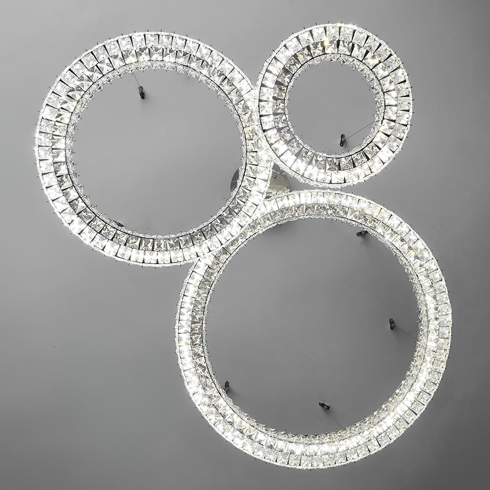 Lustra Chandelier Crystal Ring Spiridon Luxe-Neutral Decor
