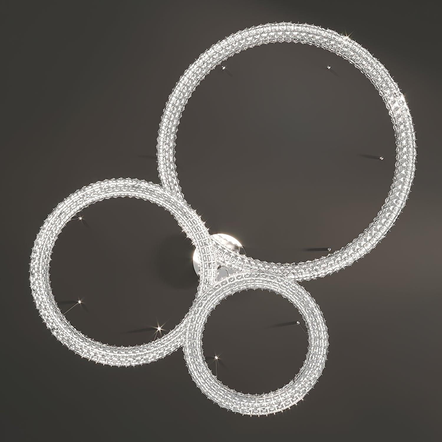 Lustra Chandelier Crystal Ring Spiridon Luxe-Neutral Decor