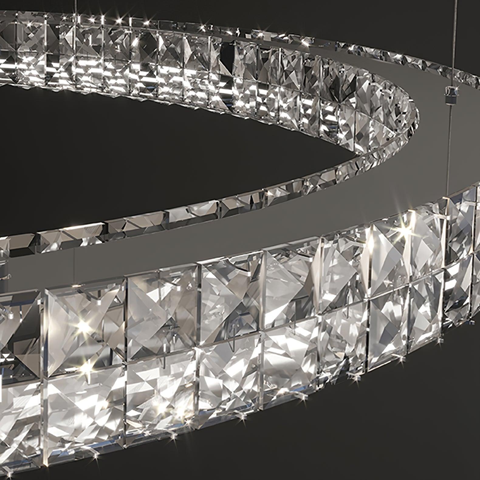 Lustra Chandelier Crystal Ring Spiridon Luxe-Neutral Decor