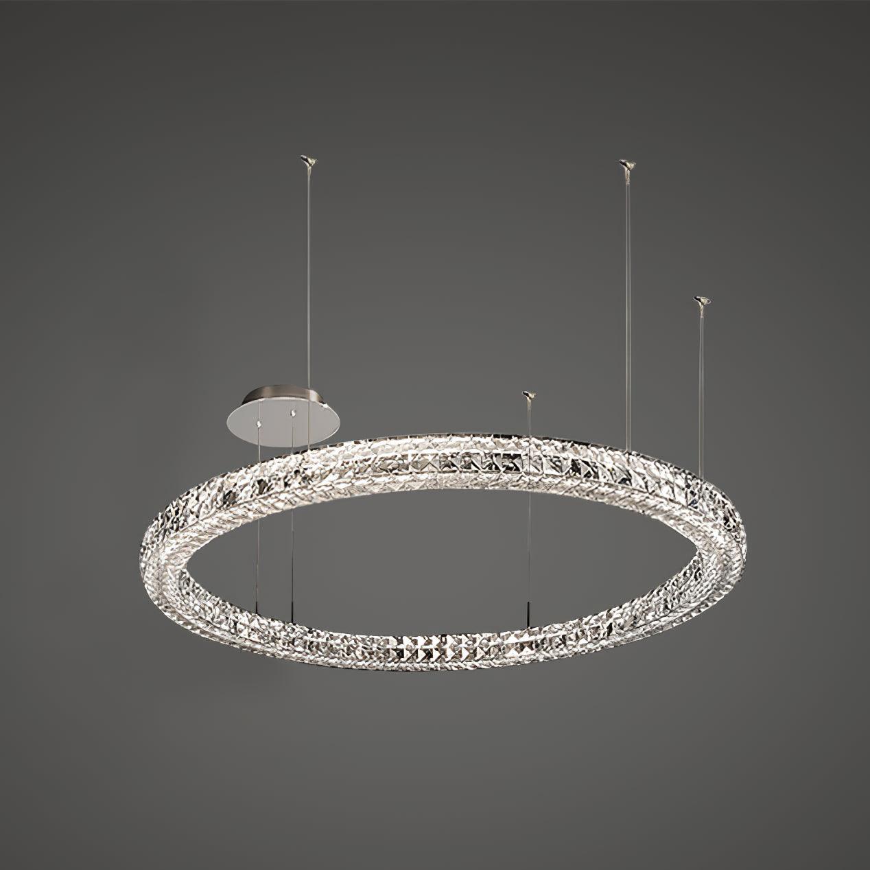 Lustra Chandelier Crystal Ring Spiridon Luxe-Neutral Decor