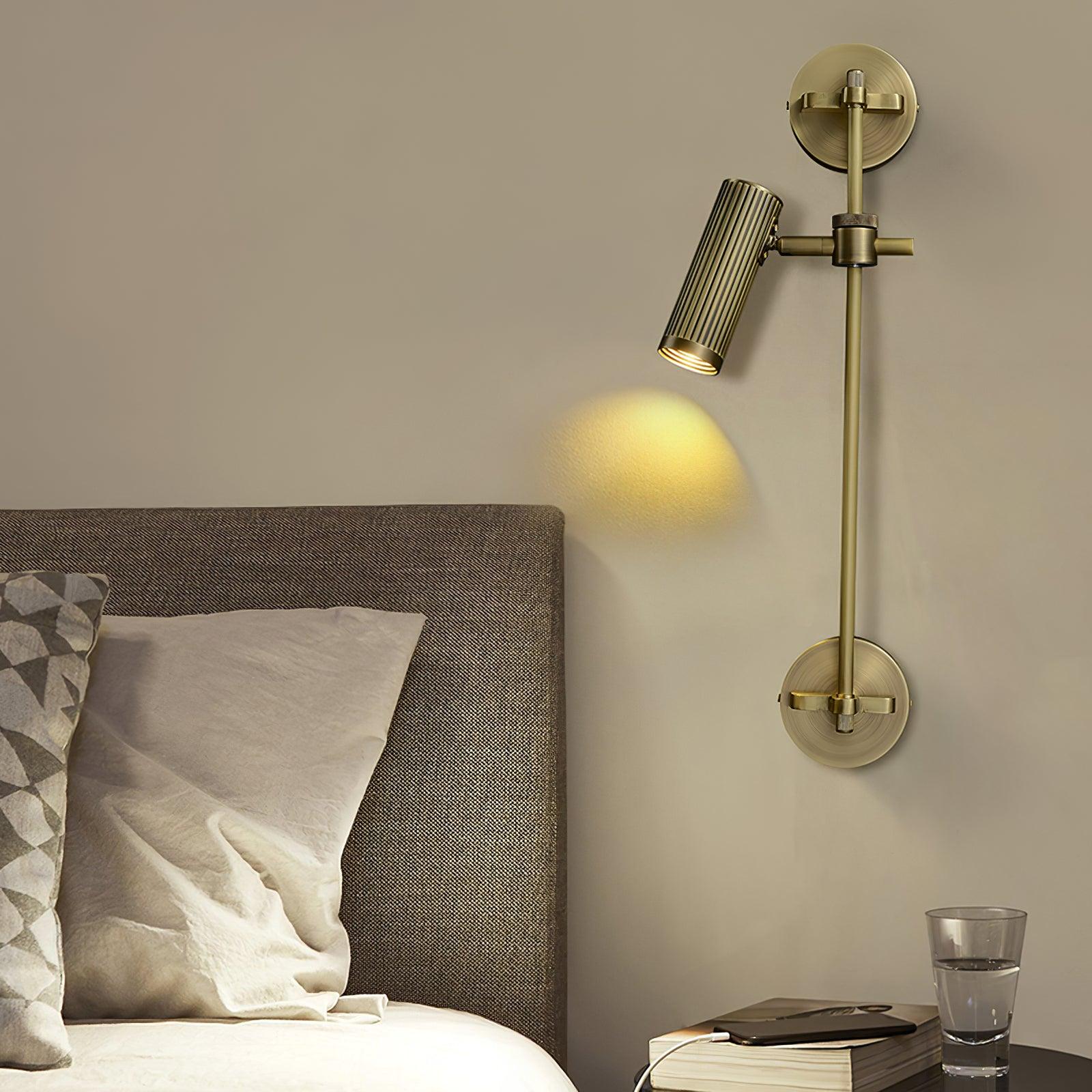 Kirixel Brass Industrial Wall Lamp-Neutral Decor