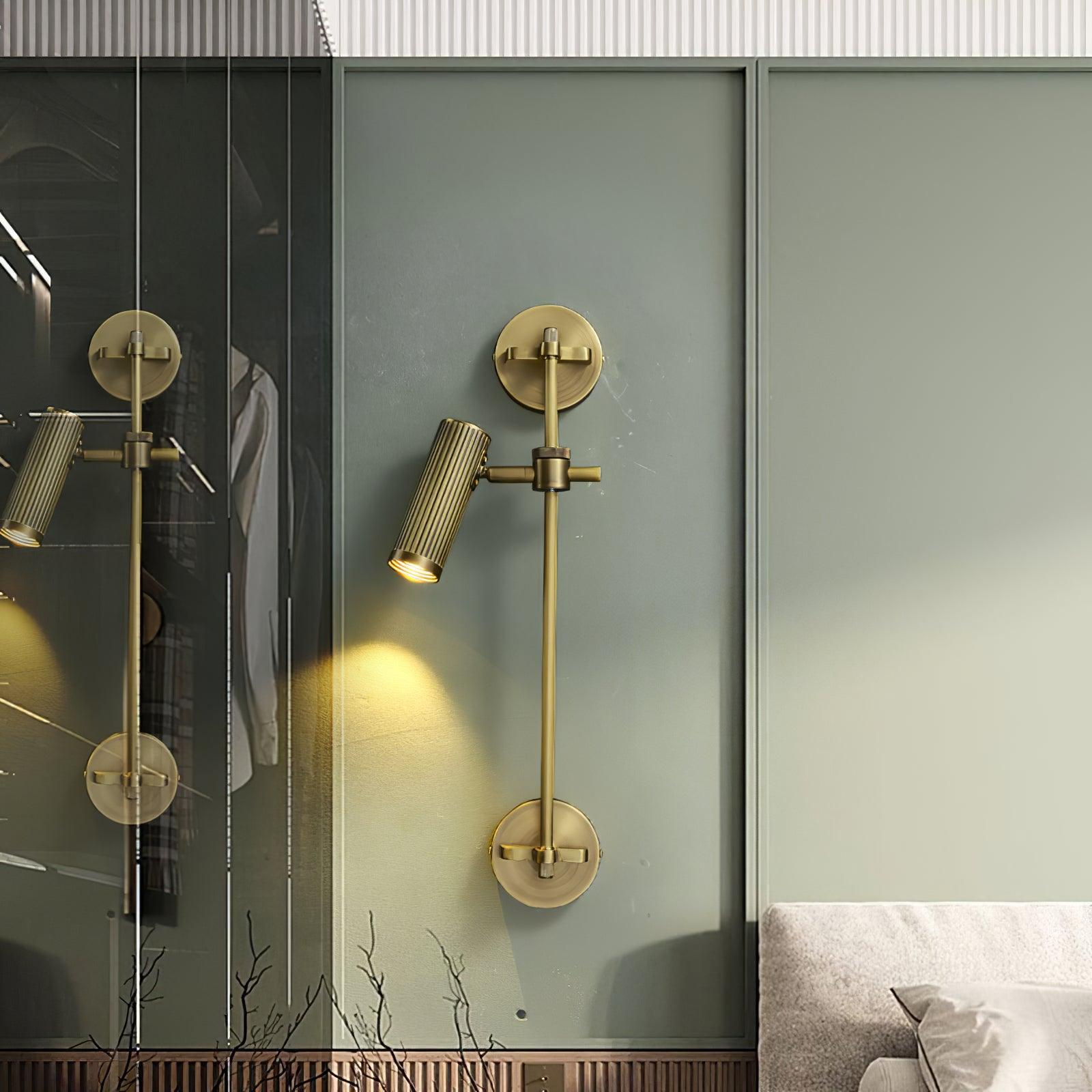 Kirixel Brass Industrial Wall Lamp-Neutral Decor