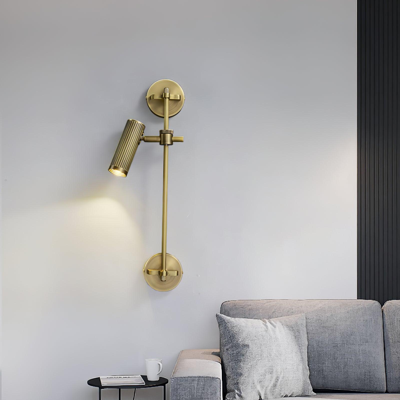 Kirixel Brass Industrial Wall Lamp-Neutral Decor