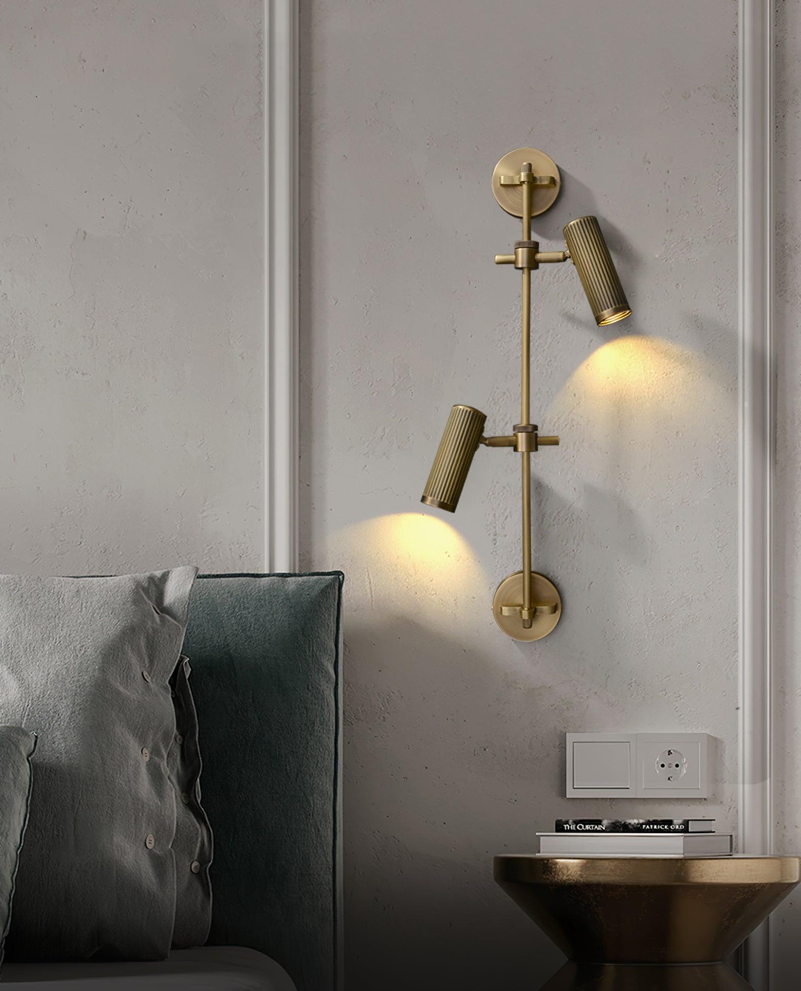 Kirixel Brass Industrial Wall Lamp-Neutral Decor
