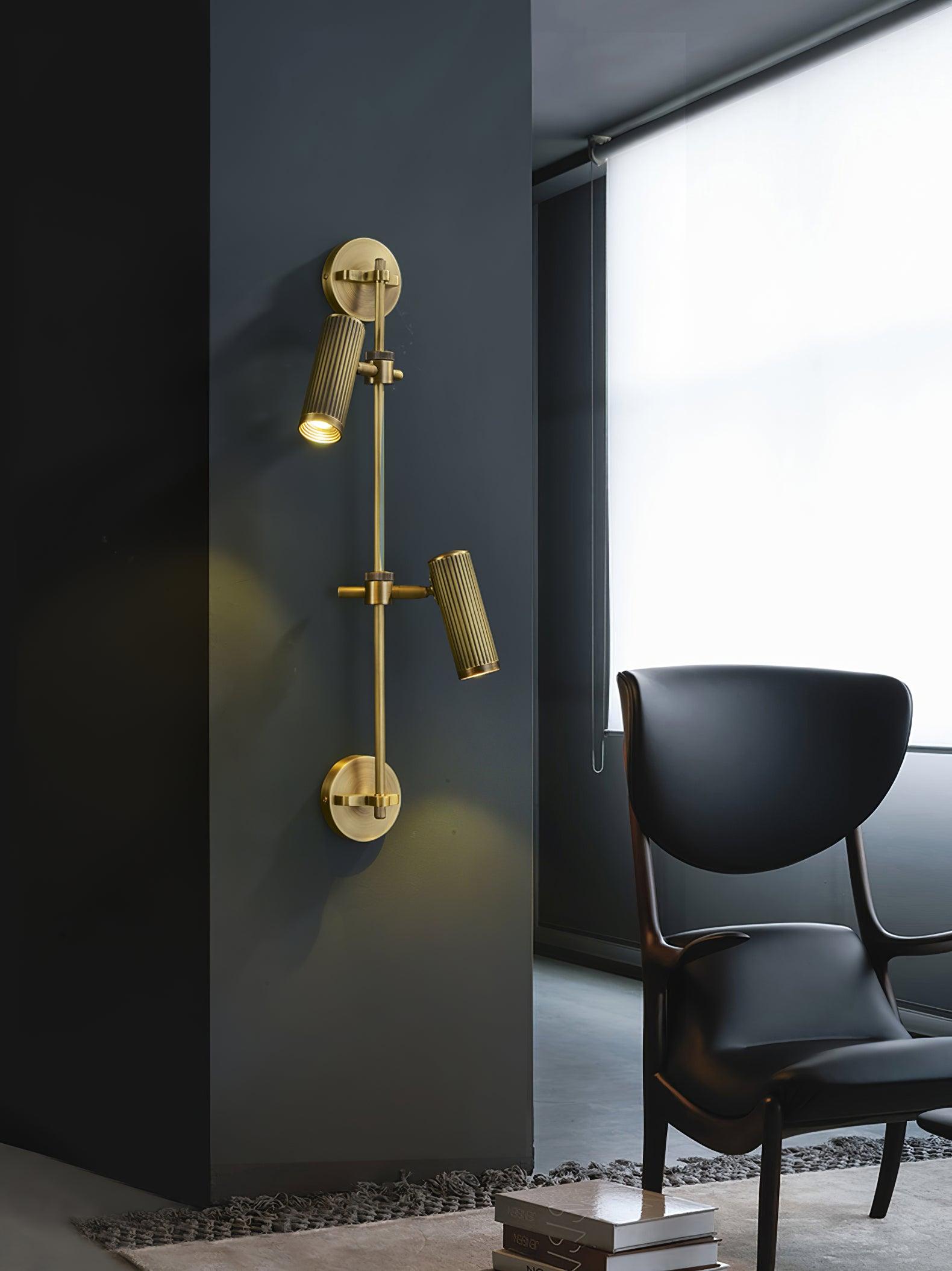 Kirixel Brass Industrial Wall Lamp-Neutral Decor