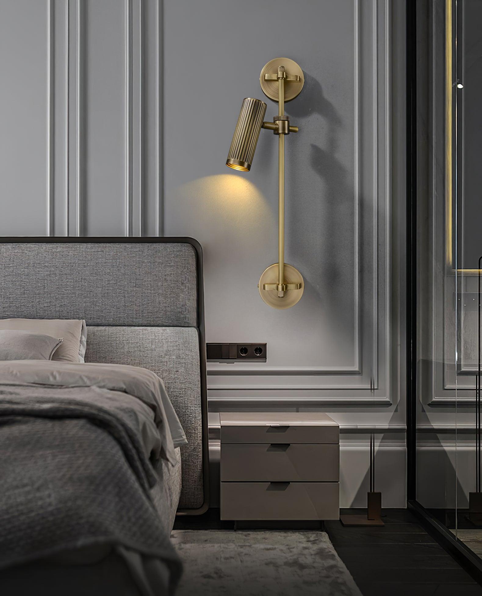 Kirixel Brass Industrial Wall Lamp-Neutral Decor