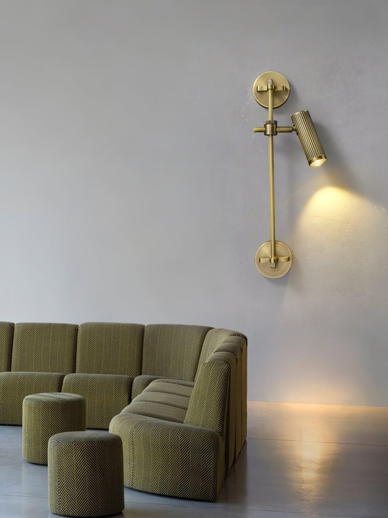 Kirixel Brass Industrial Wall Lamp-Neutral Decor