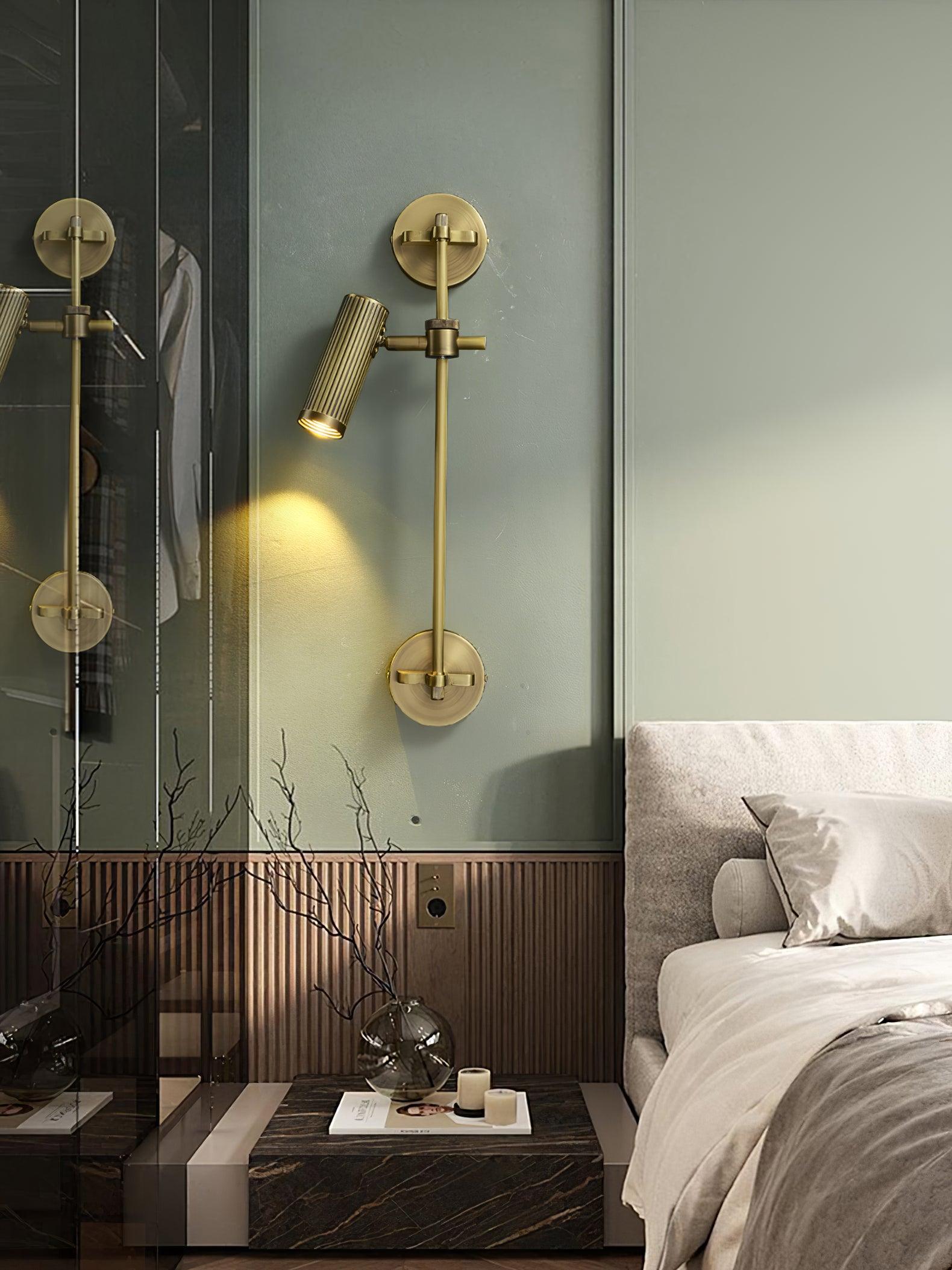 Kirixel Brass Industrial Wall Lamp-Neutral Decor