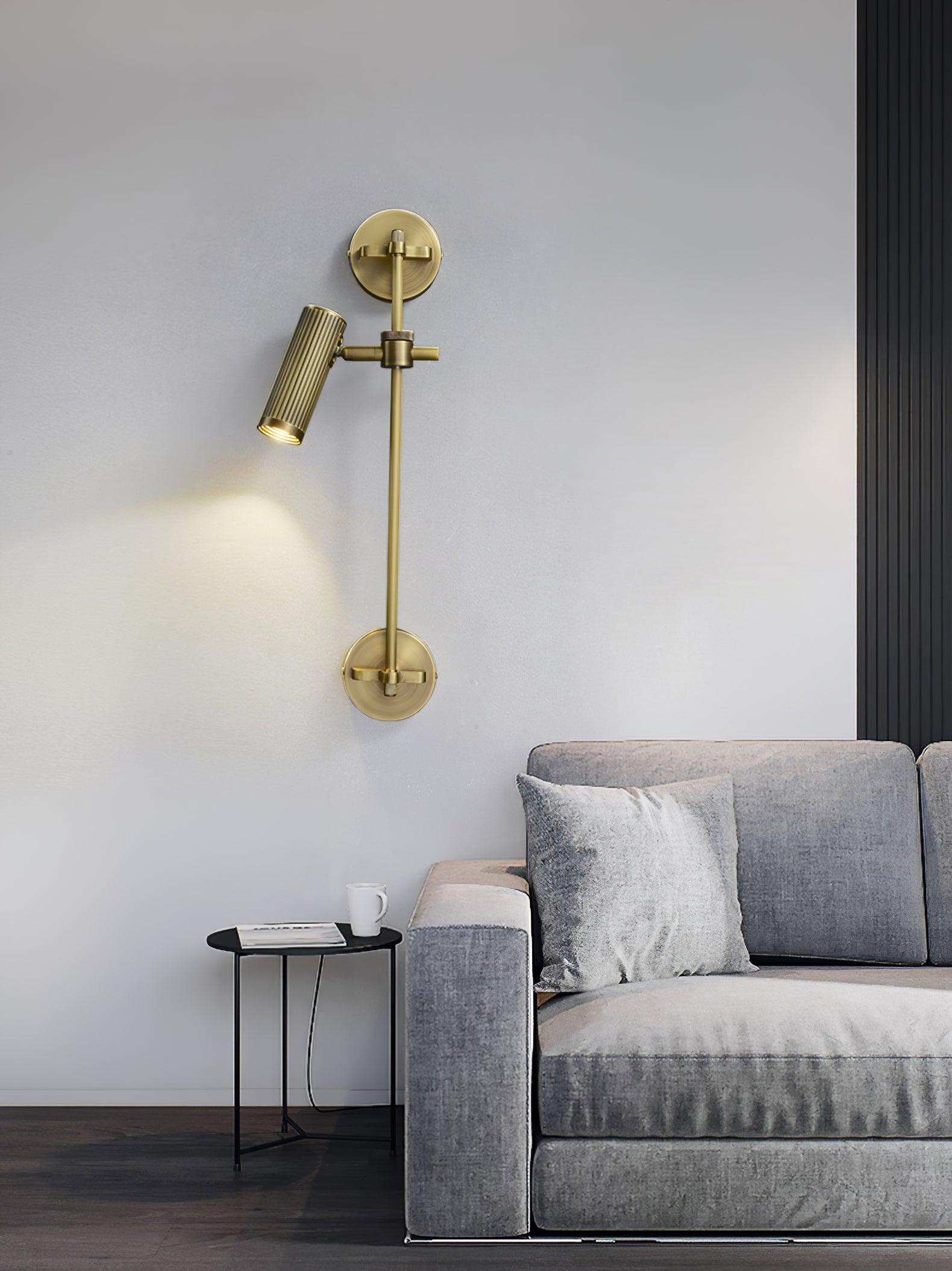 Kirixel Brass Industrial Wall Lamp-Neutral Decor