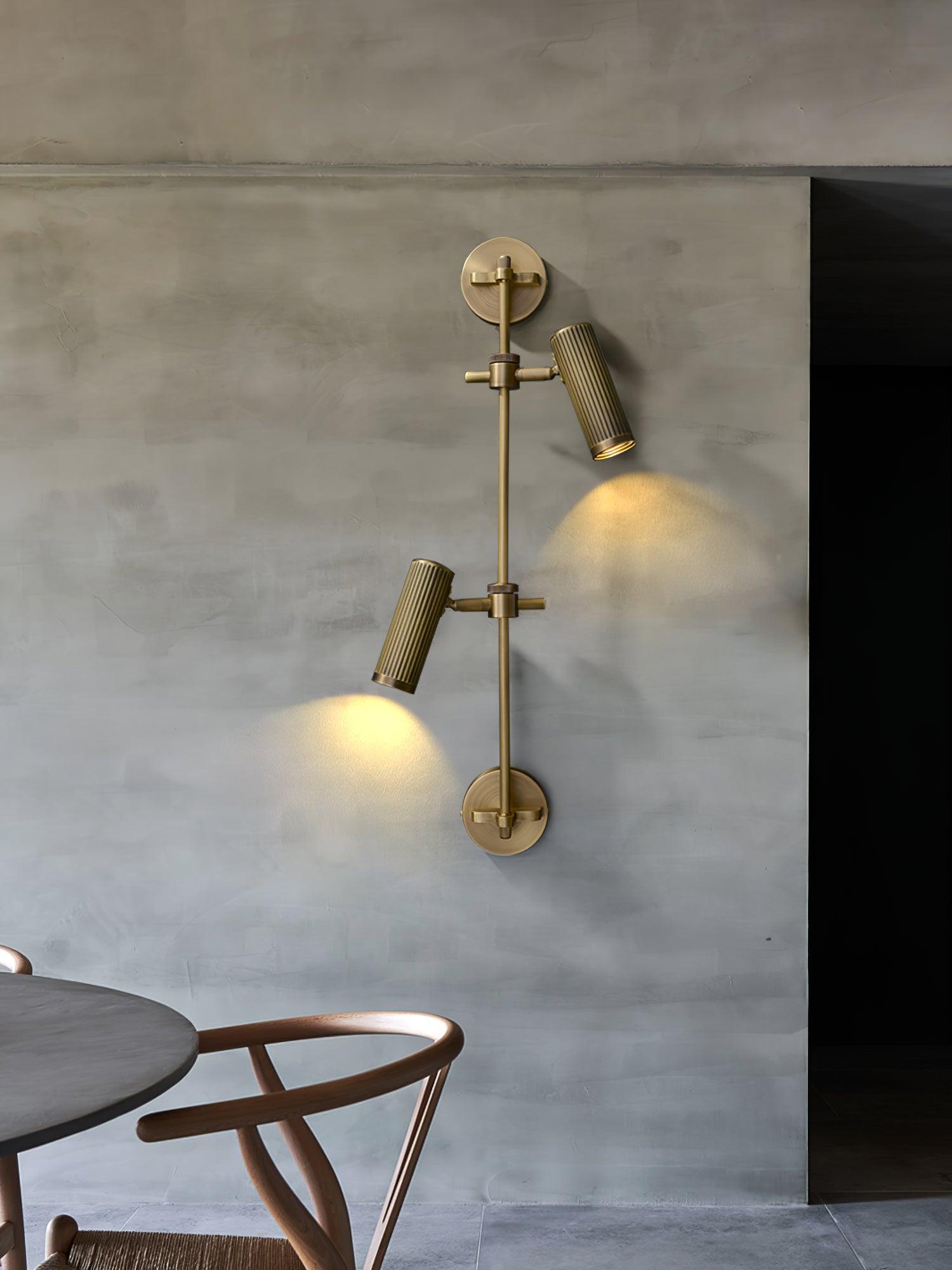 Kirixel Brass Industrial Wall Lamp-Neutral Decor