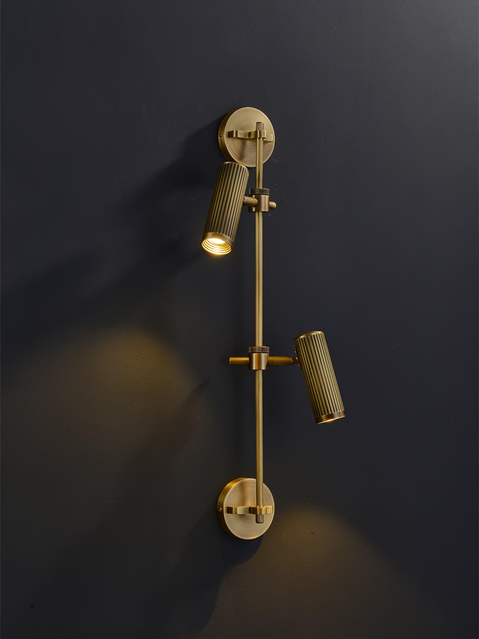Kirixel Brass Industrial Wall Lamp-Neutral Decor