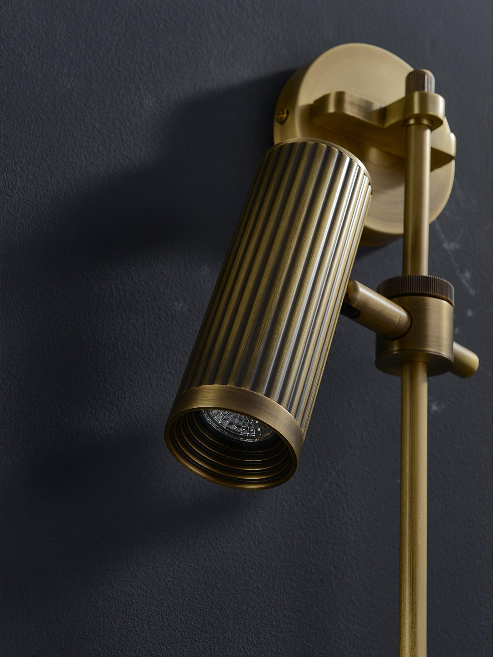 Kirixel Brass Industrial Wall Lamp-Neutral Decor