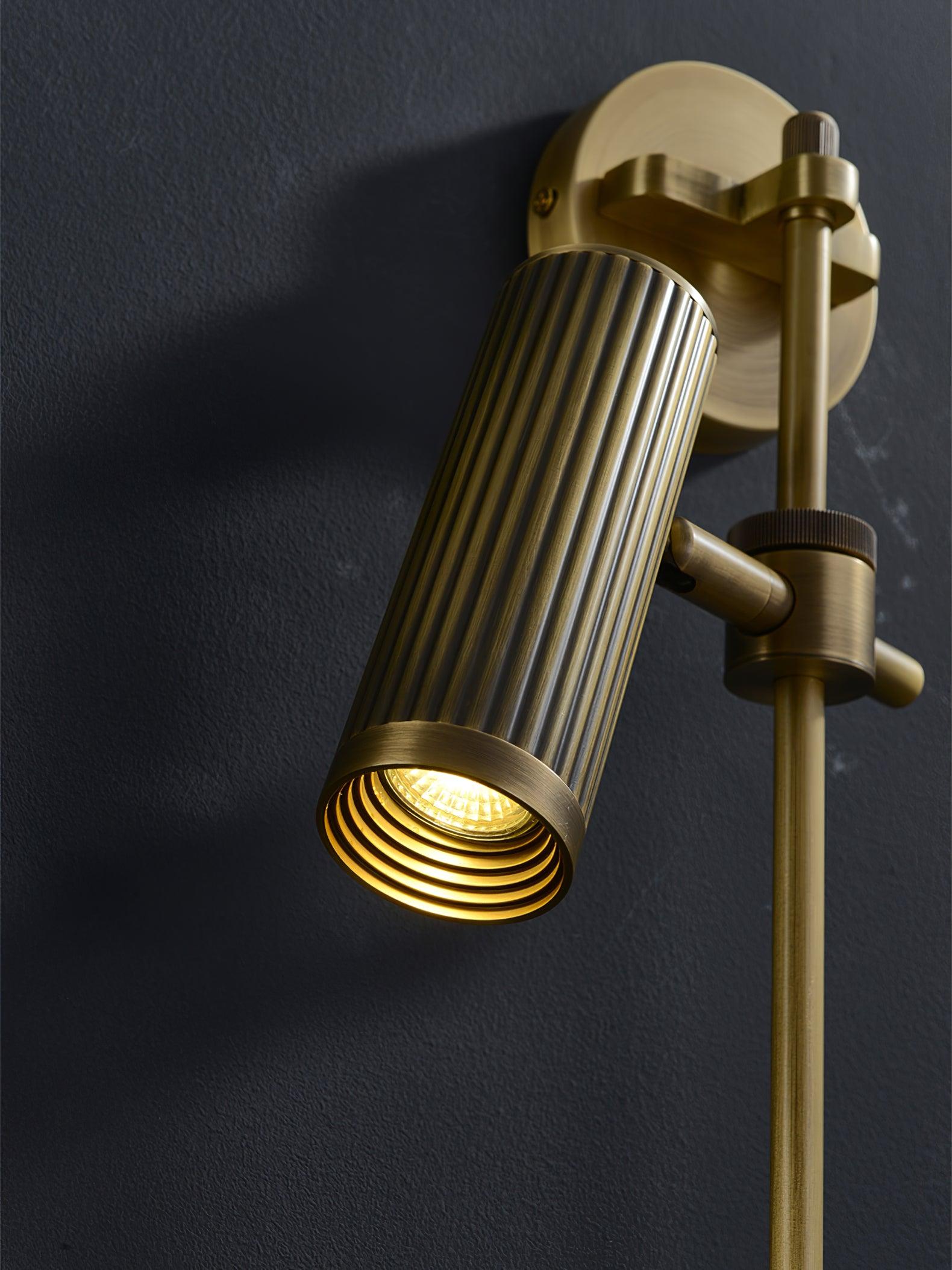 Kirixel Brass Industrial Wall Lamp-Neutral Decor