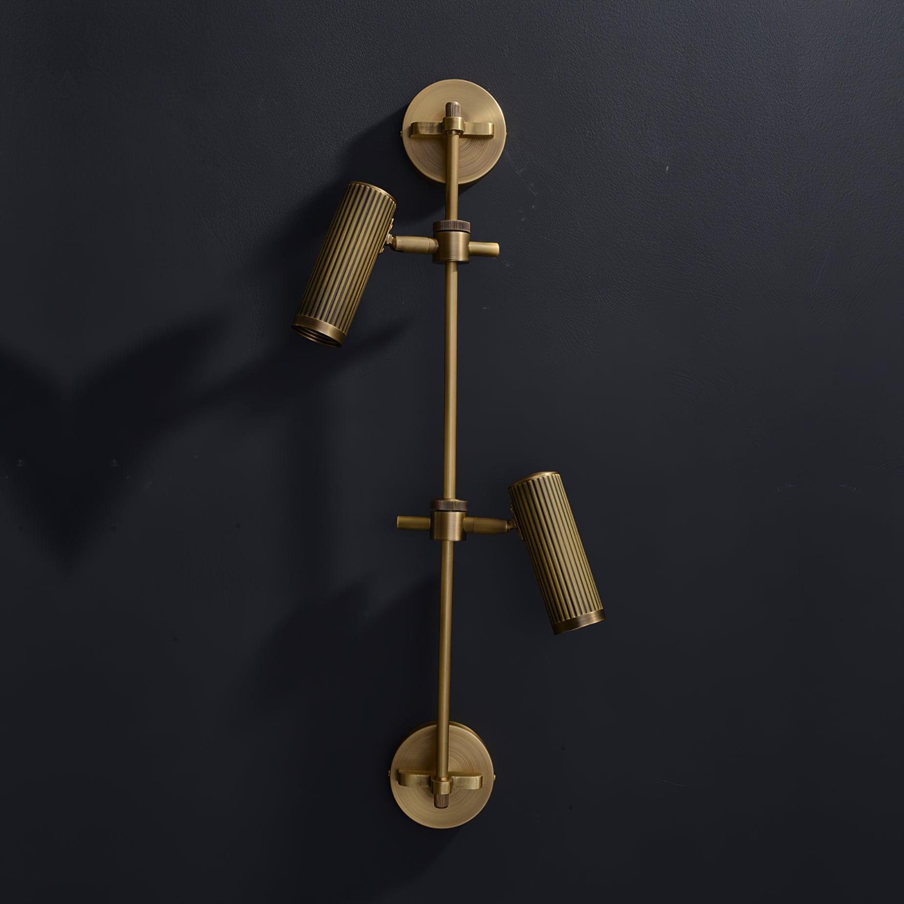 Kirixel Brass Industrial Wall Lamp-Neutral Decor