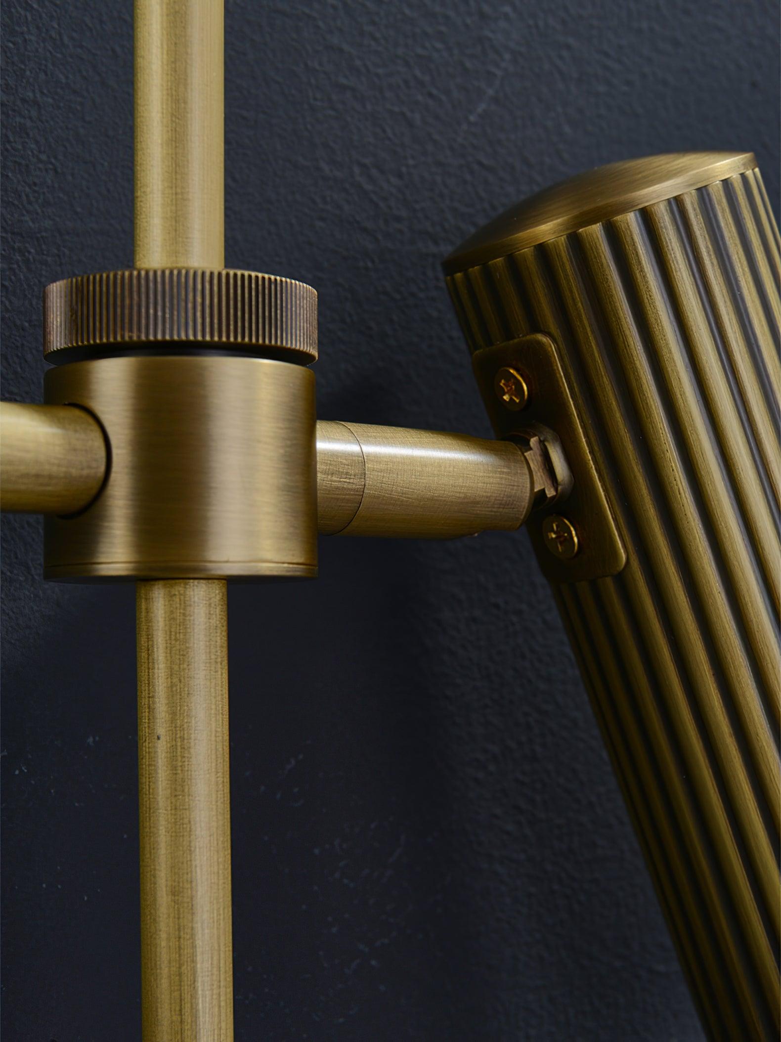 Kirixel Brass Industrial Wall Lamp-Neutral Decor