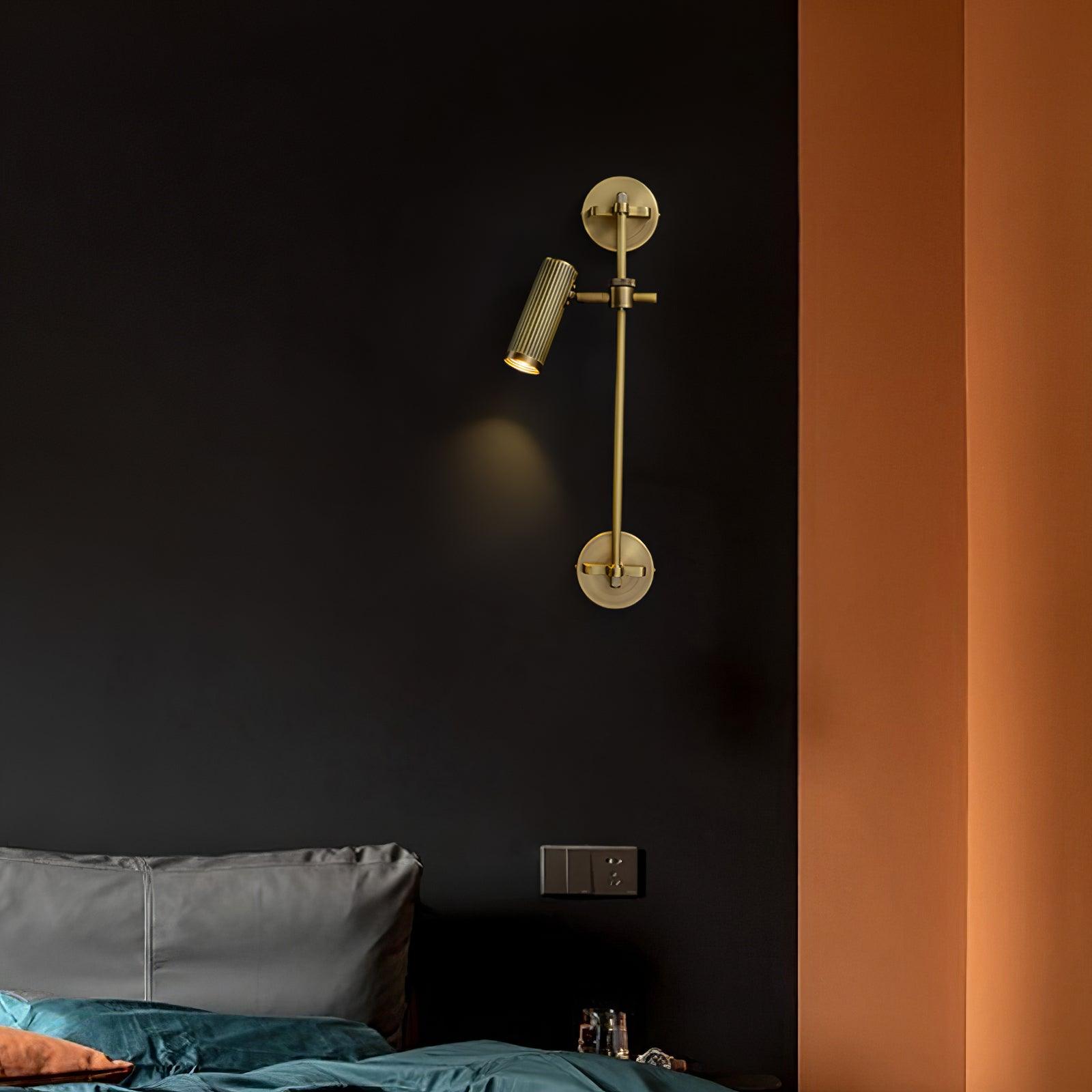 Kirixel Brass Industrial Wall Lamp-Neutral Decor