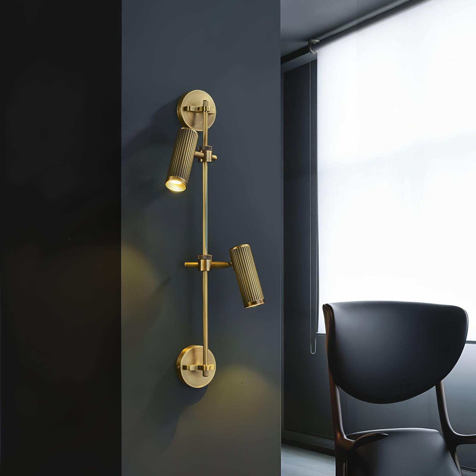 Kirixel Brass Industrial Wall Lamp-Neutral Decor