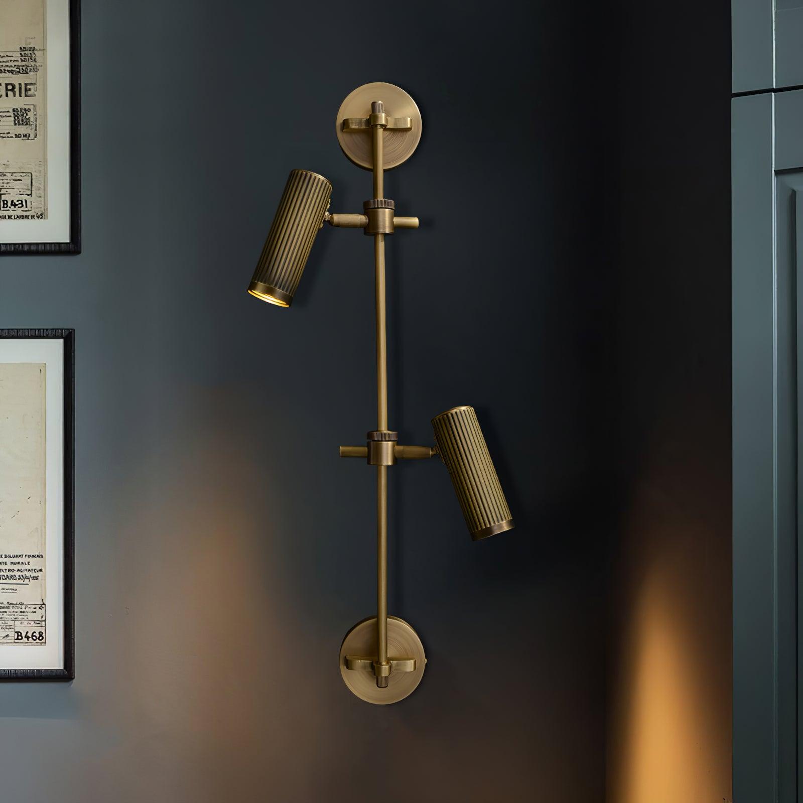 Kirixel Brass Industrial Wall Lamp-Neutral Decor